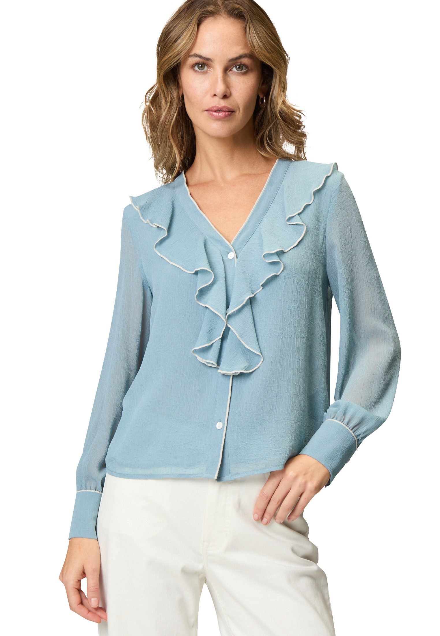 Chiffonbluse zero Chiffonbluse mit Volants