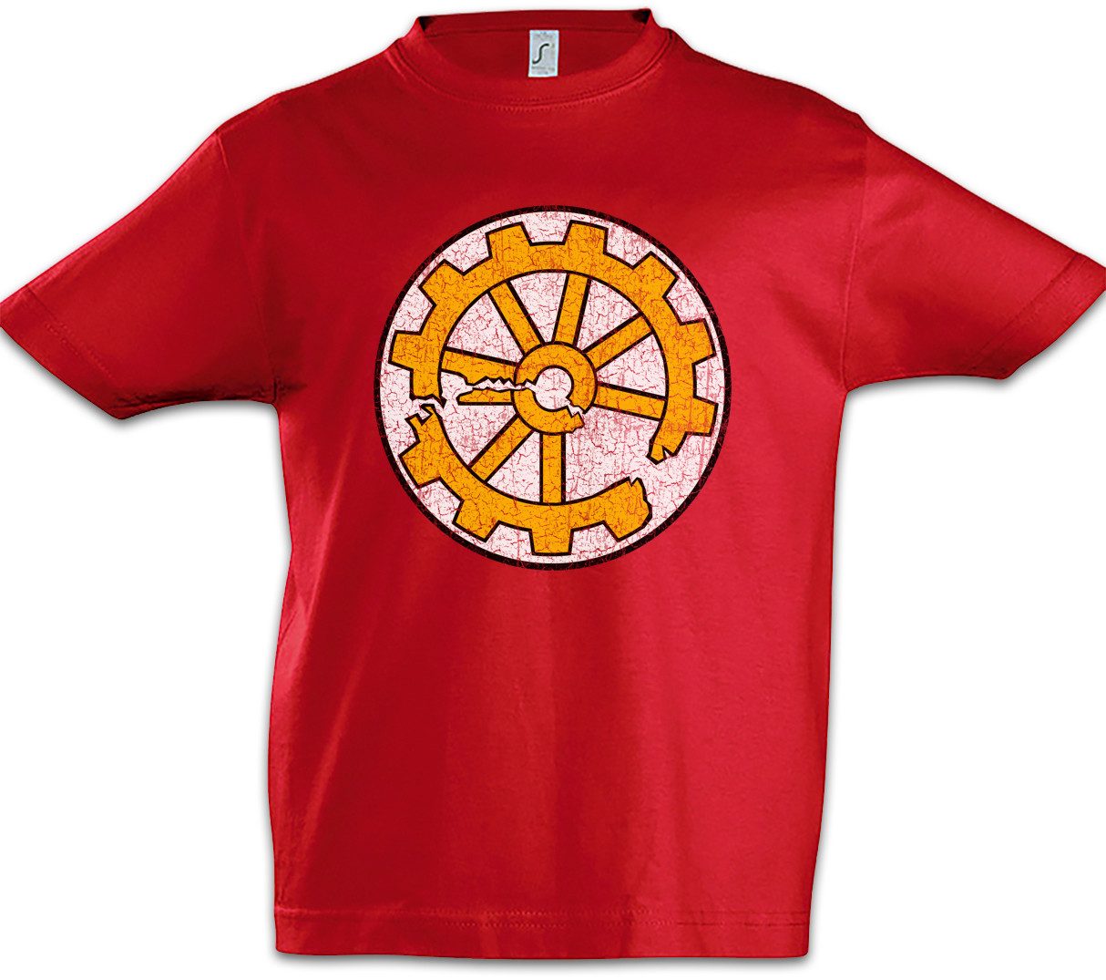 Print-Shirt Anti Traction League Kinder T-Shirt Mortal Symbol Sign Zeichen Engines