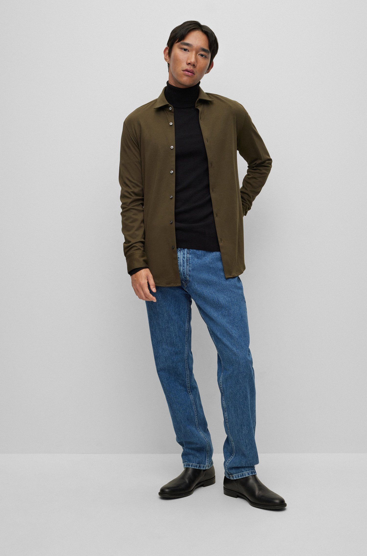 HUGO Strickpullover San Thomas (1-tlg)