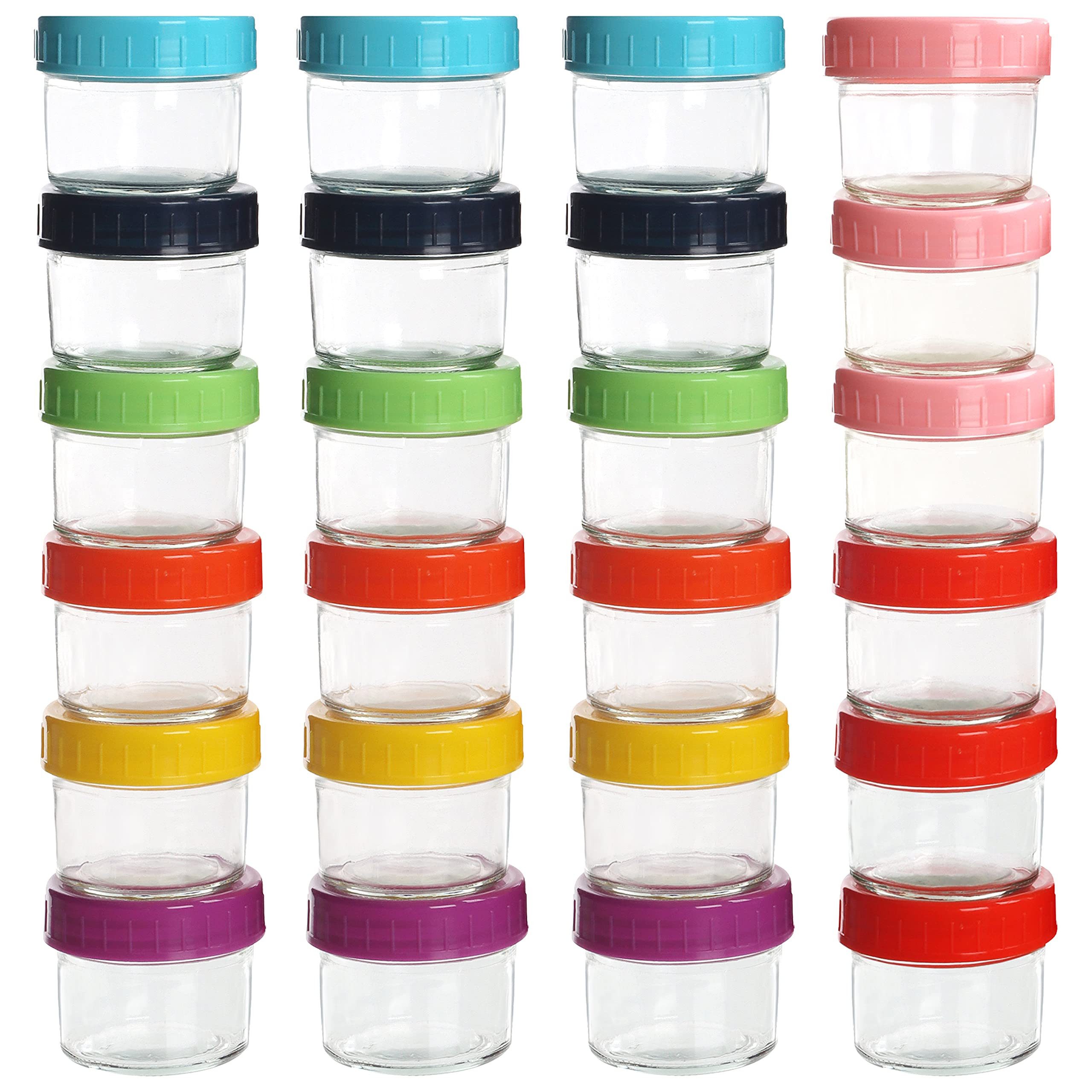 Belle Vous Aufbewahrungsbox Kleine Gläser mit Deckel Dosen (24 Stk) 100 ml günstig online kaufen