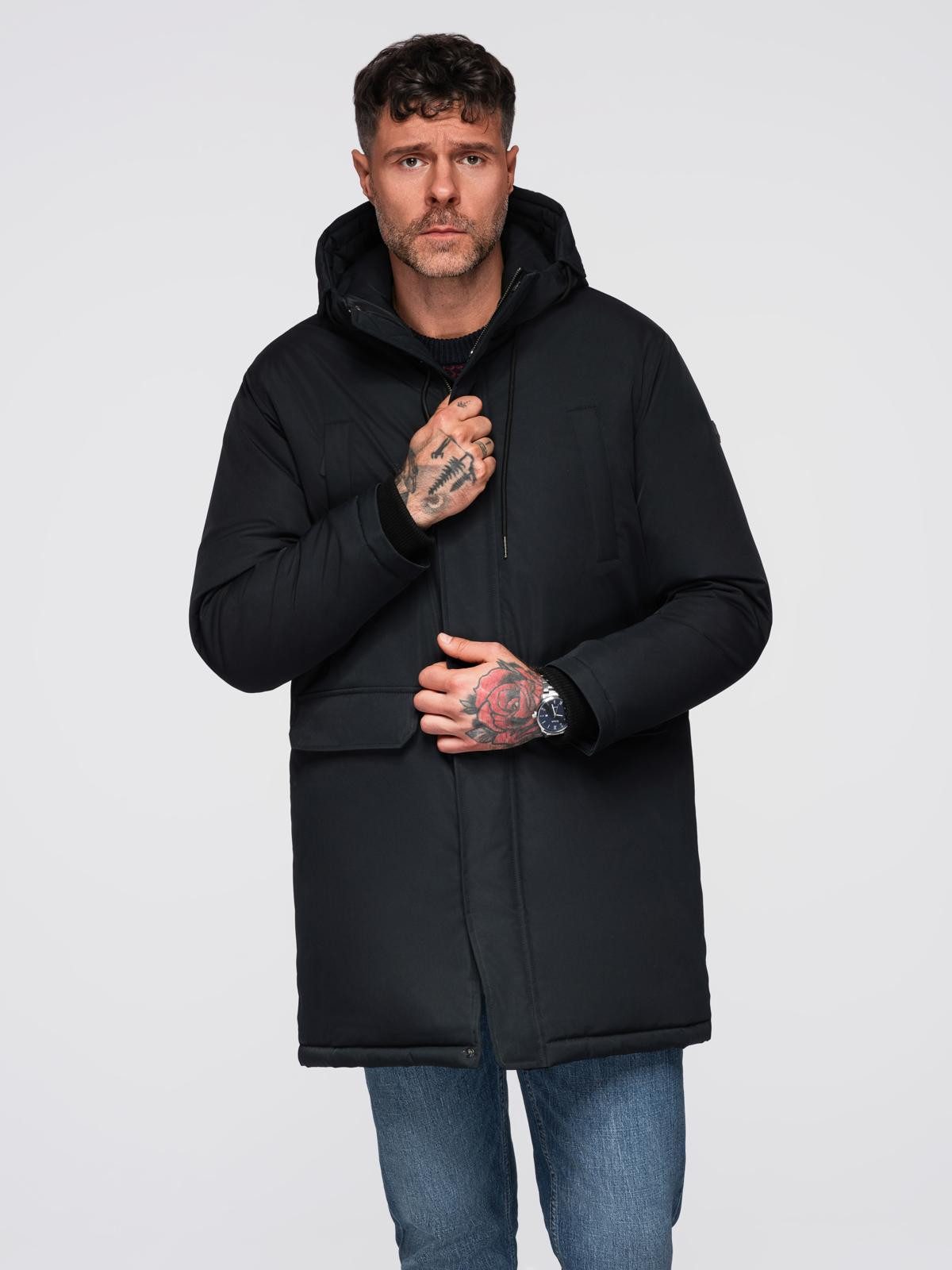 OMBRE Steppmantel Klassischer langer Herrenparka günstig online kaufen