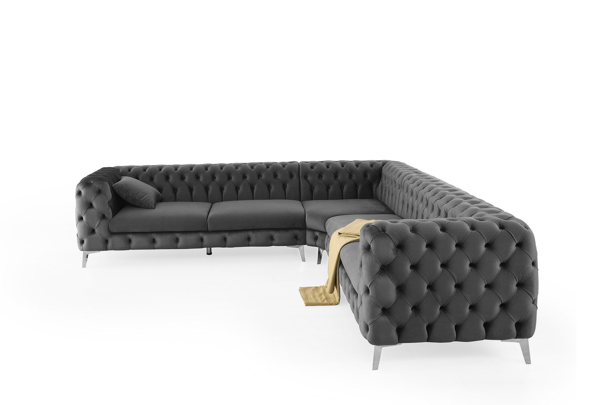 Polsterei Marya Ecksofa CHELSEA LONG ECK STOFF, 5-Sitzer Eck Sofa mit Hochw günstig online kaufen
