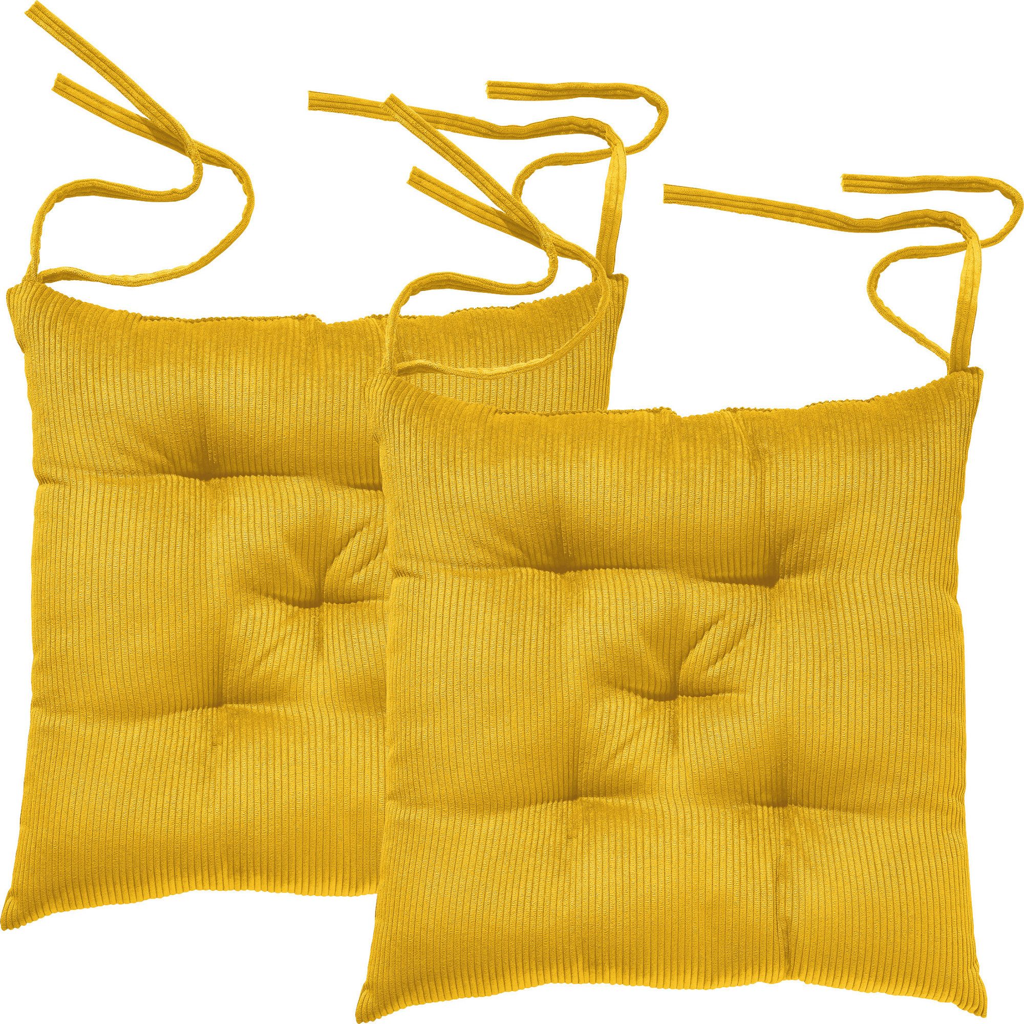 Erwin Müller Stuhlkissen Stuhlkissen "Glasgow" 2er-Pack, Uni