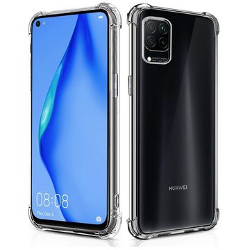 CoolGadget Handyhülle Anti Shock Rugged Case für Huawei P40 Lite 6,4 Zoll, Slim Cover mit Kantenschutz Schutzhülle für P40 Lite Hülle Transparent