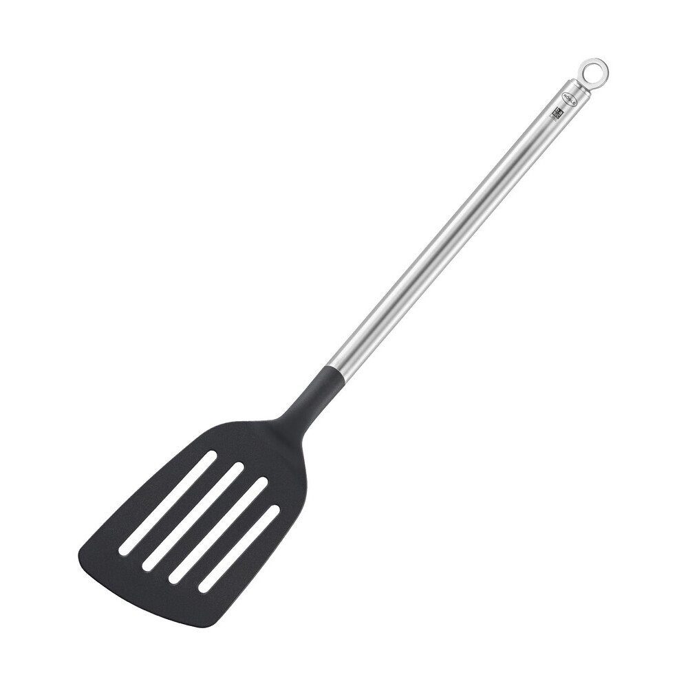 RÖSLE Pfannenwender Pfannenwender 34 cm Basic Line schwarz, Pfannenwender, 34,00cm, Edelstahl 18-10, schwarz