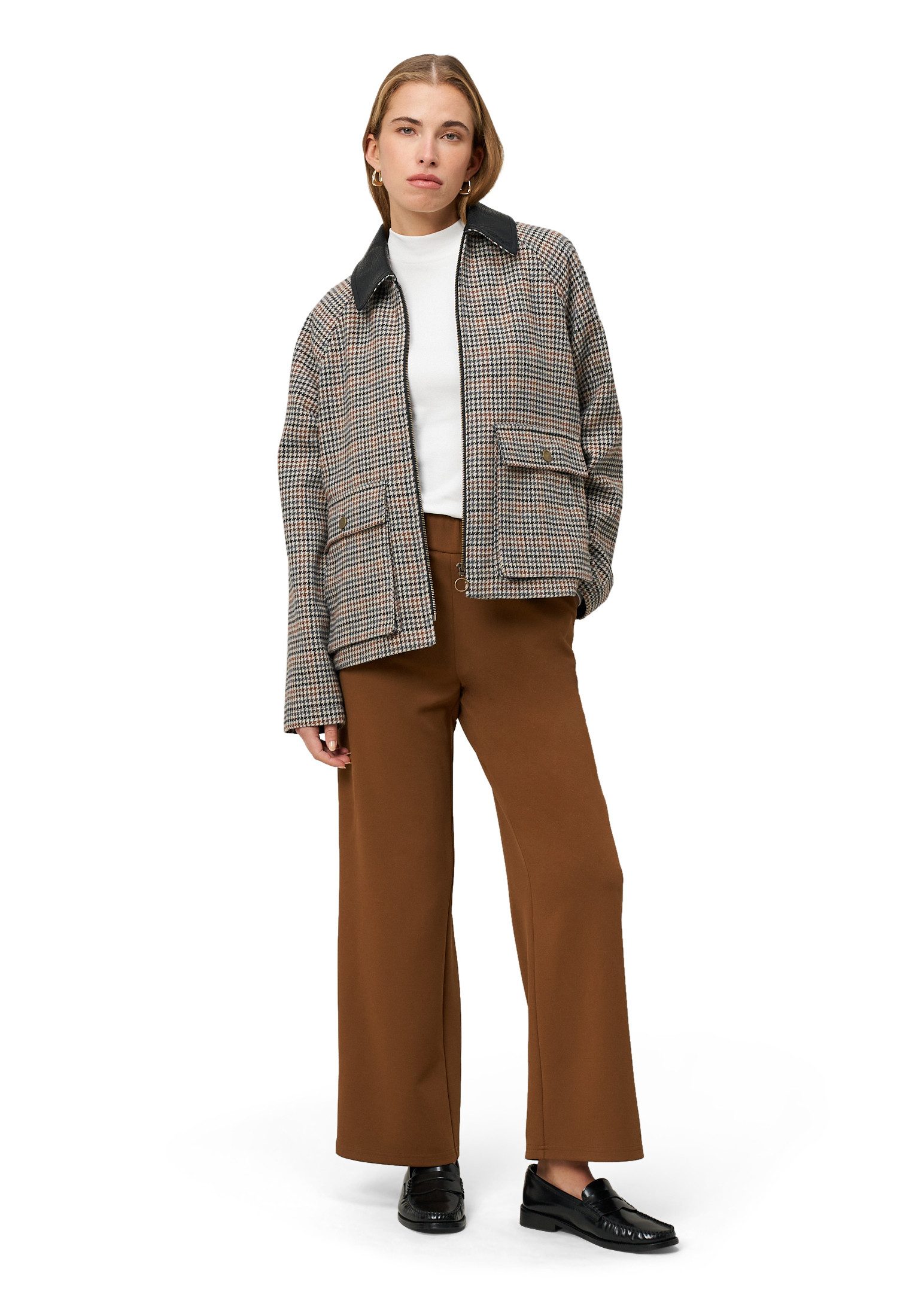 Zero Stoffhose Damen mit elastischem Bund 28 Inch Plain/ohne Details