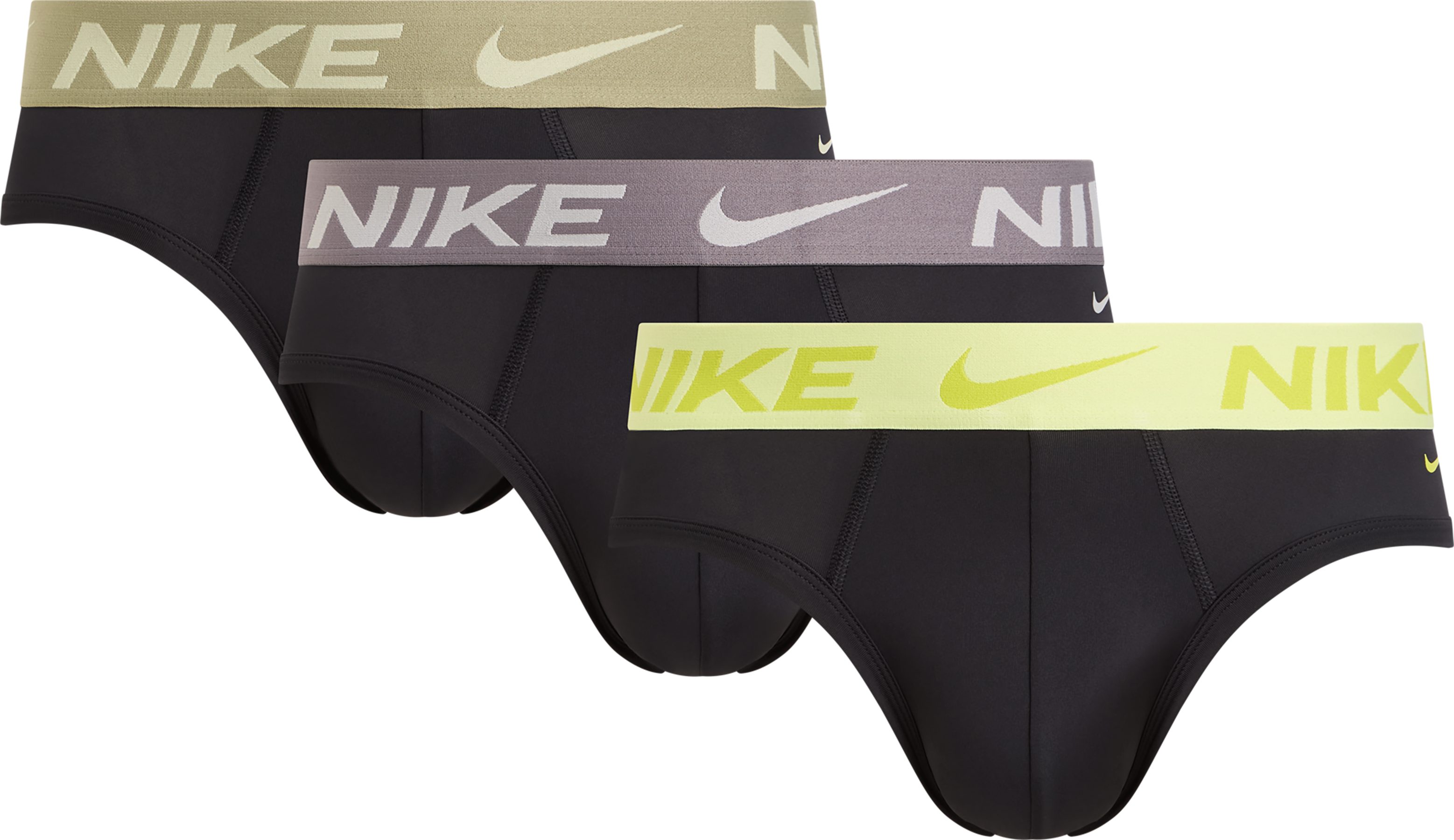 Nike Underwear Hipster HIP BRIEF 3PK (Packung, 3-St., 3er) mit NIKE Logo-Elastikbund