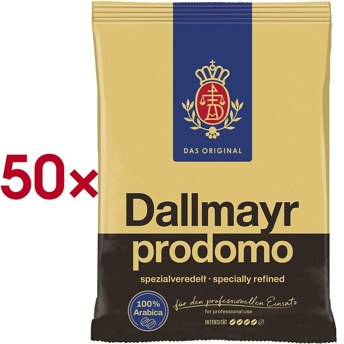 DALLMAYR Kaffee prodomo, 50x Einzelportionen à 60 g