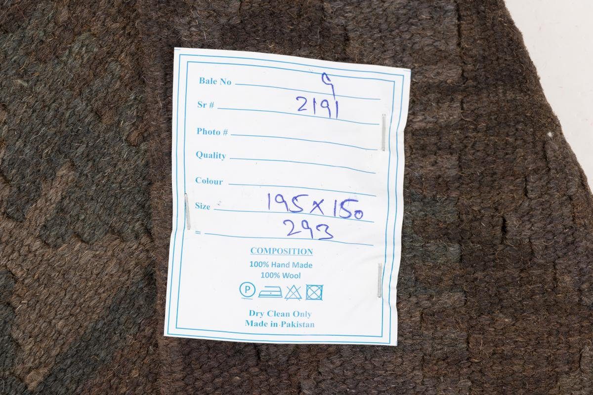 Orientteppich, rechteckig, Trading, Heritage 150x195 3 mm Höhe: Moderner Kelim Handgewebter Orientteppich Afghan Nain