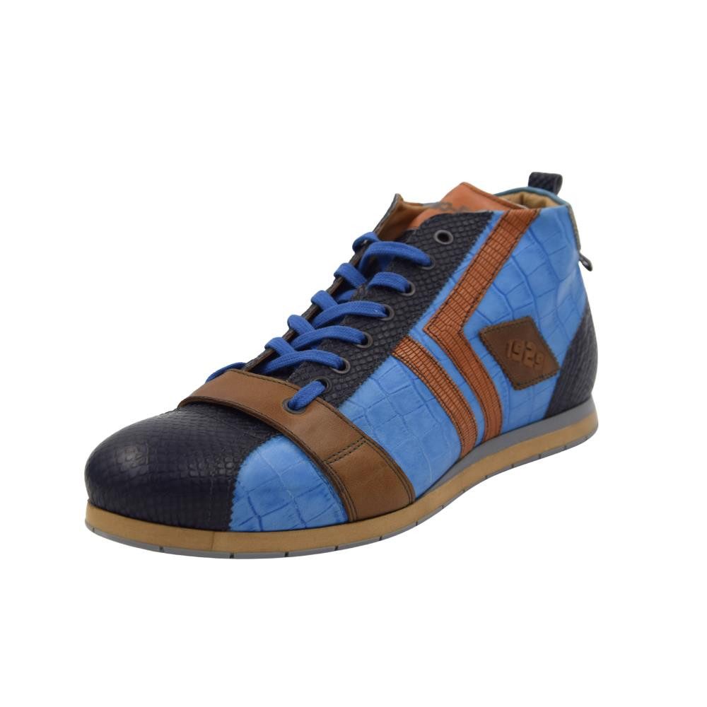 Kamo-Gutsu Kamo-Gutsu Navy - Azzuro - Arancio Herren Lederschuh Sneaker Wec günstig online kaufen