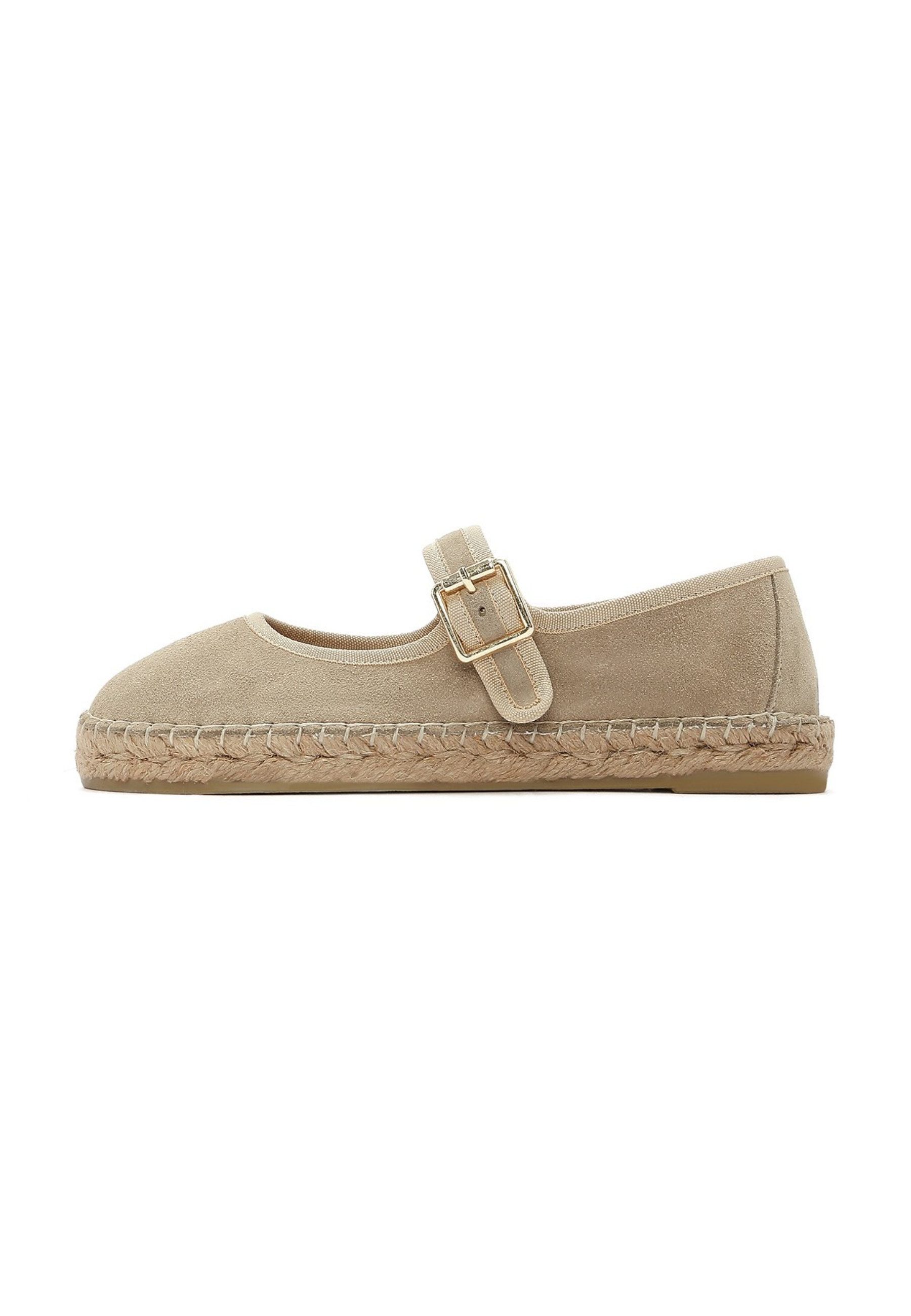 Derimod Espadrilles aus Wildlederimitat Lederfutter, Absatz 2 cm