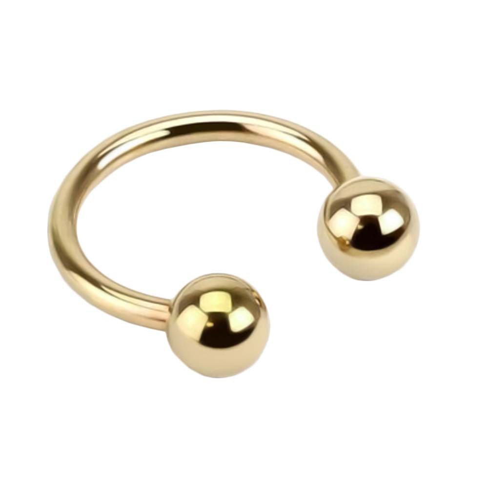 viva-adorno Nasenpiercing Hufeisen Piercing Edelstahl Kugeln Lippenpiercing günstig online kaufen