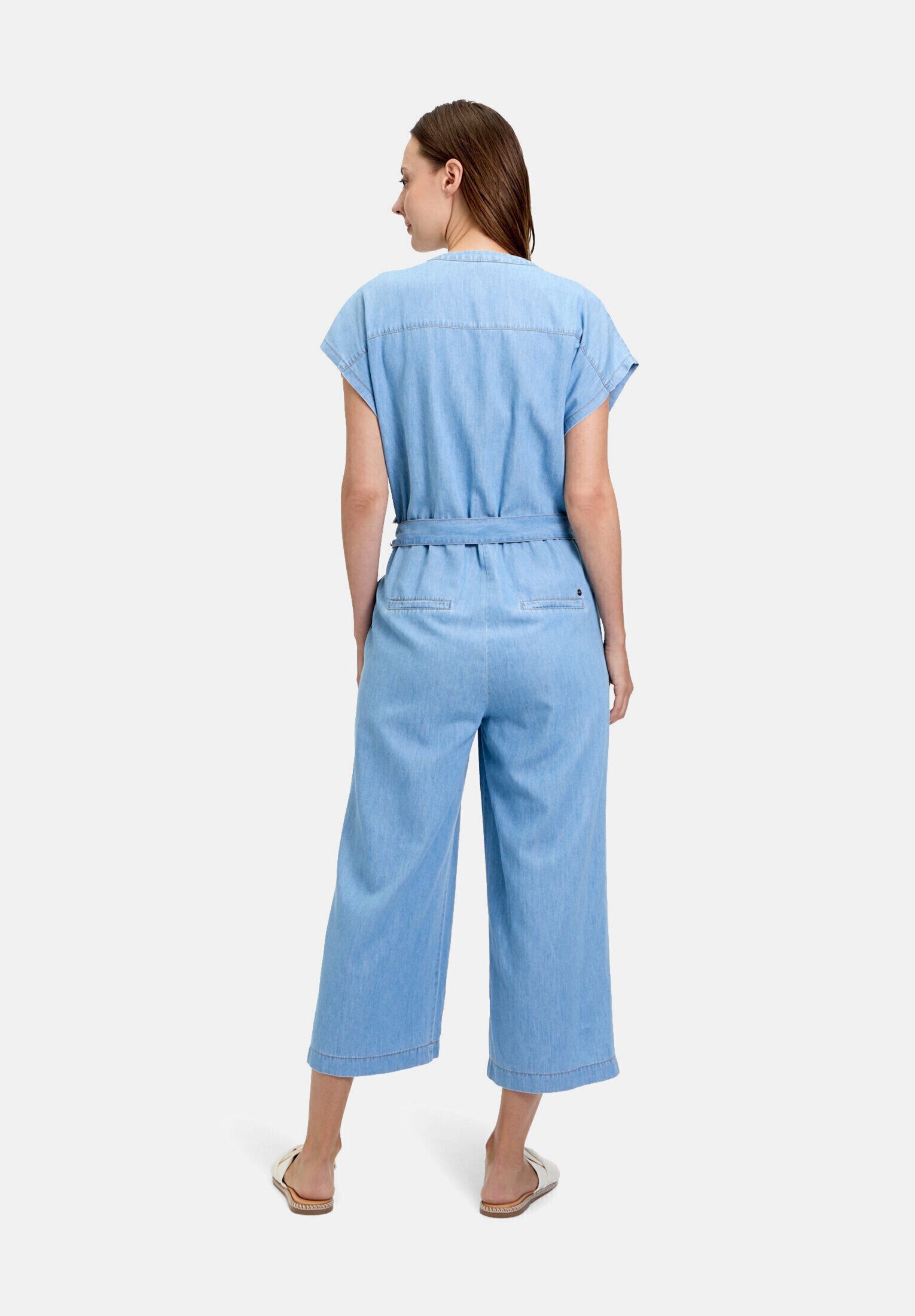 Betty&Co Overall Damen mit aufgesetzten Taschen (1-tlg) Nahtführung