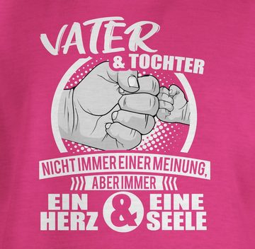 Shirtracer T-Shirt Papa und Tochter Immer ein Herz & eine Seele Partner-Look Familie Kind