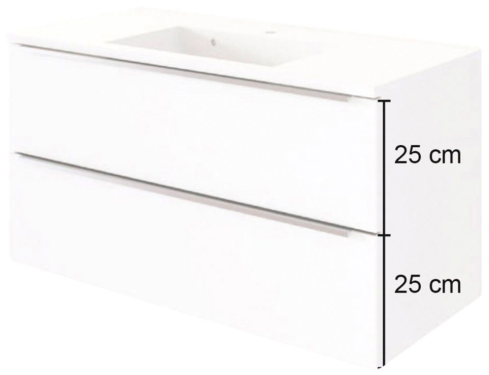 welltime Waschtisch Matera, Breite 100 cm