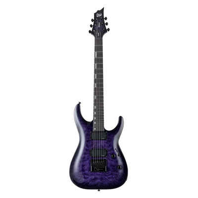 ESP E-Gitarre, LTD H-1000 Evertune See Thru Purple Sunburst - E-Gitarre