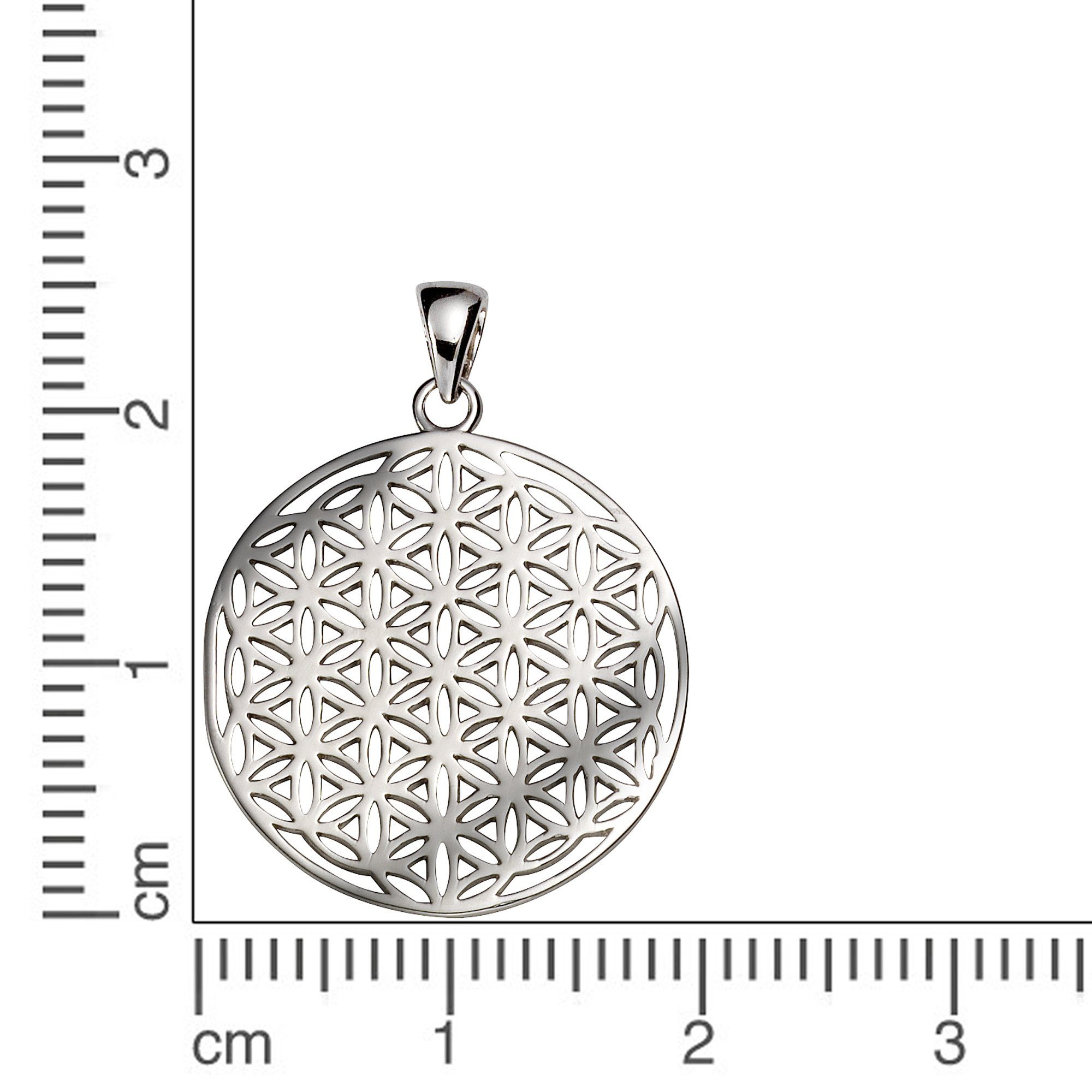 Vivance Kettenanhänger 925 Sterling Silber rhodiniert Blume des Lebens günstig online kaufen