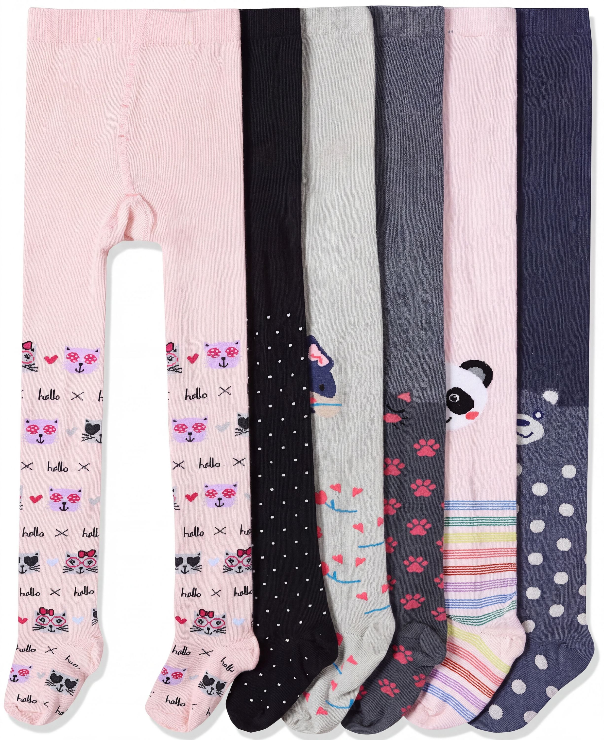 TupTam Strickstrumpfhose TupTam Mädchen Strickstrumpfhosen Bunt Gemustert 6er Pack