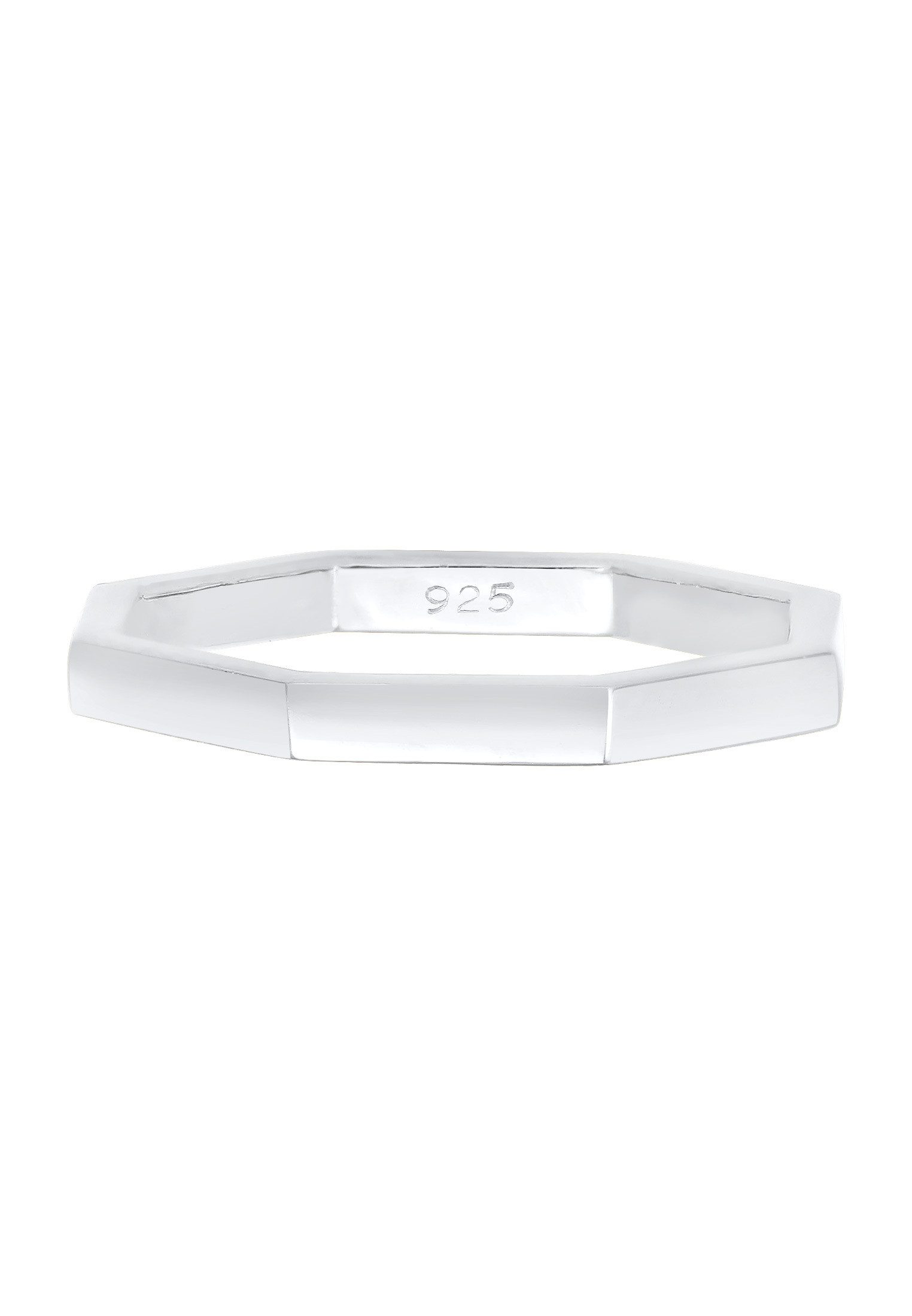 Elli Fingerring Pinky Ring Achteckform Mini günstig online kaufen
