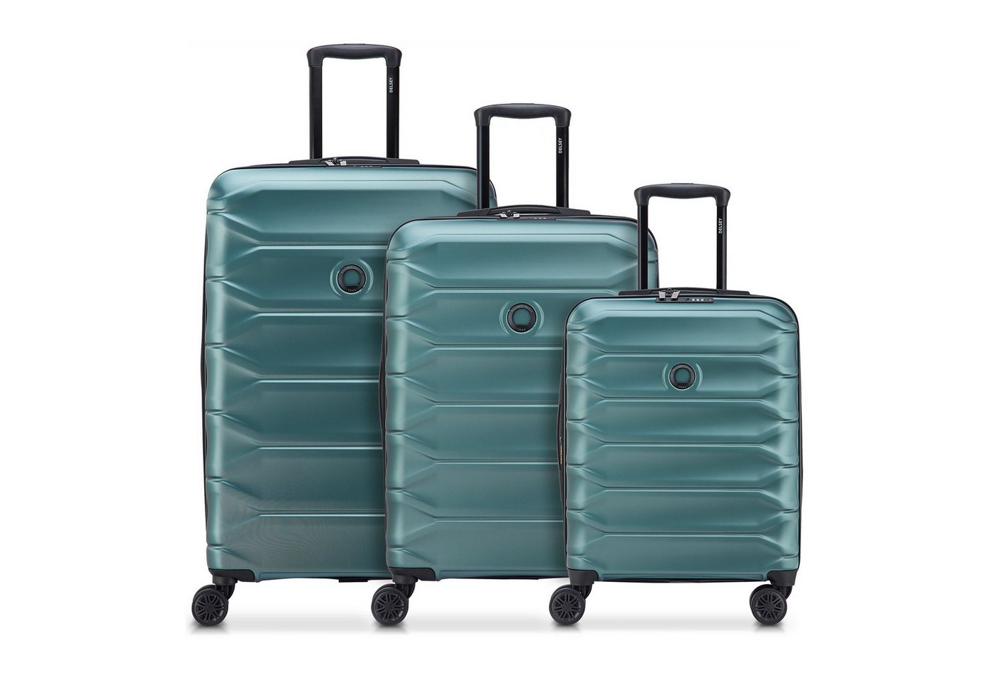 Delsey Paris Trolleyset Meteor, 4 Rollen, (3-teilig, 3 tlg), ABS