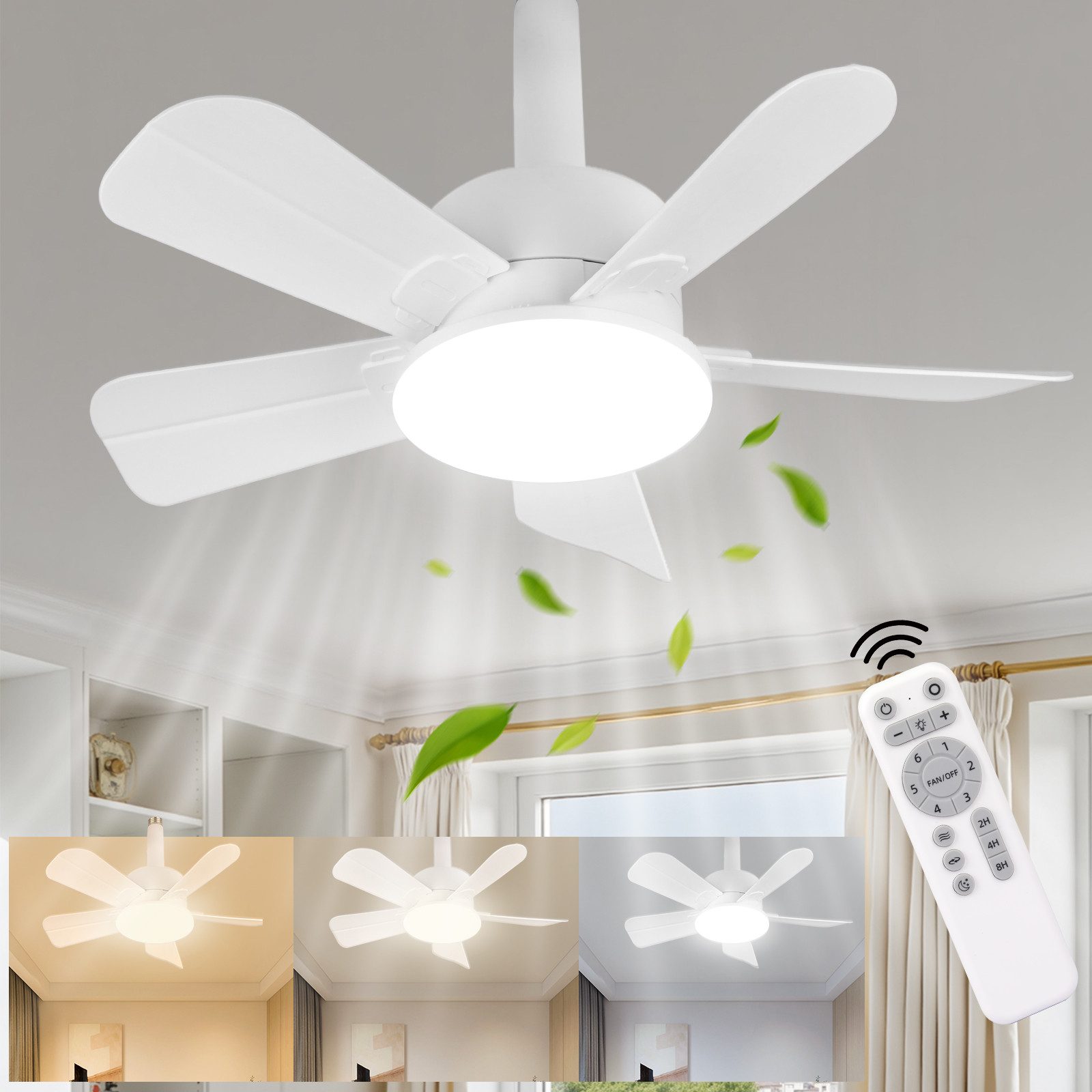 Oraymin LED Deckenleuchte mit Deckenventilator und günstig online kaufen