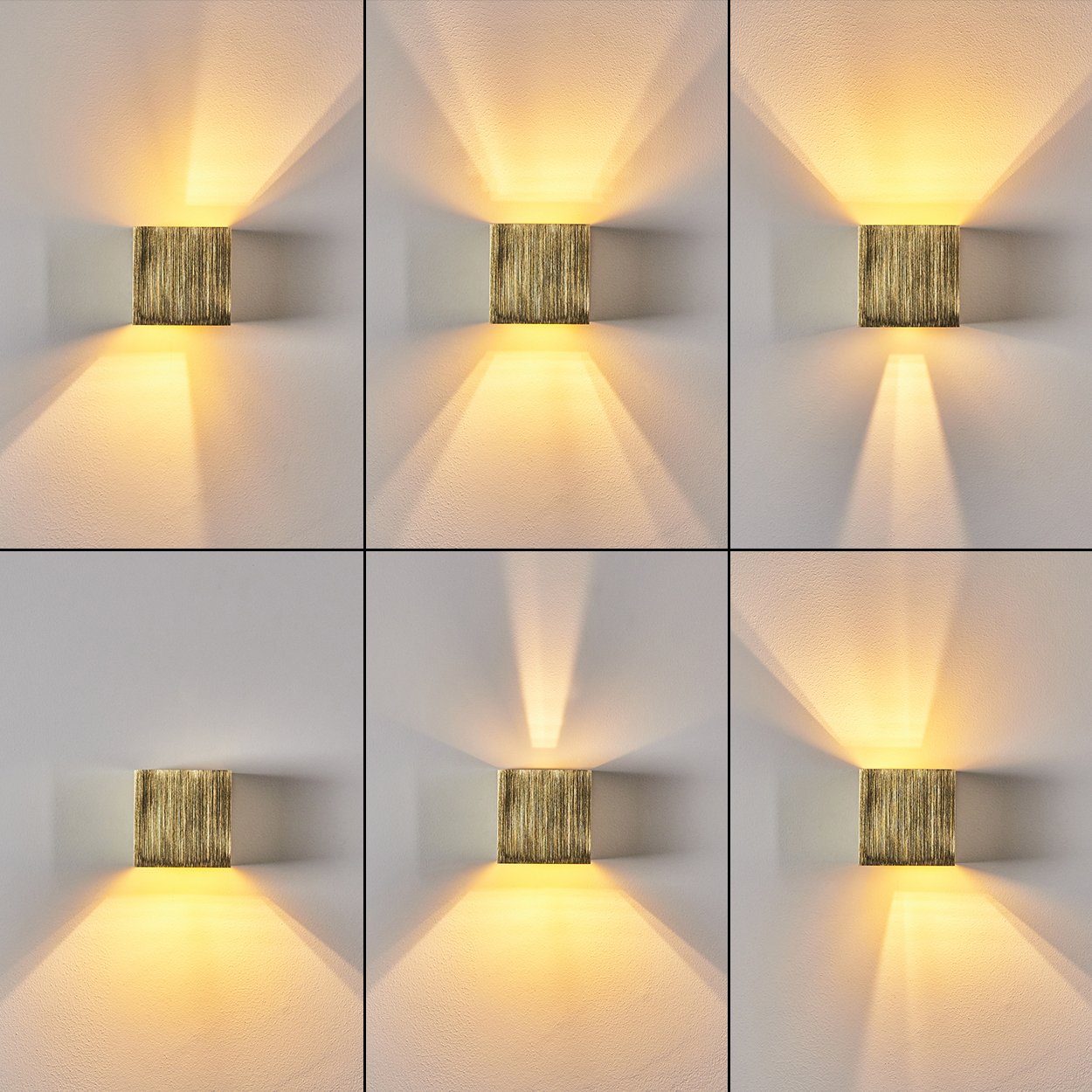 hofstein Wandleuchte Lichteffekt Wand Lampe Flur günstig online kaufen