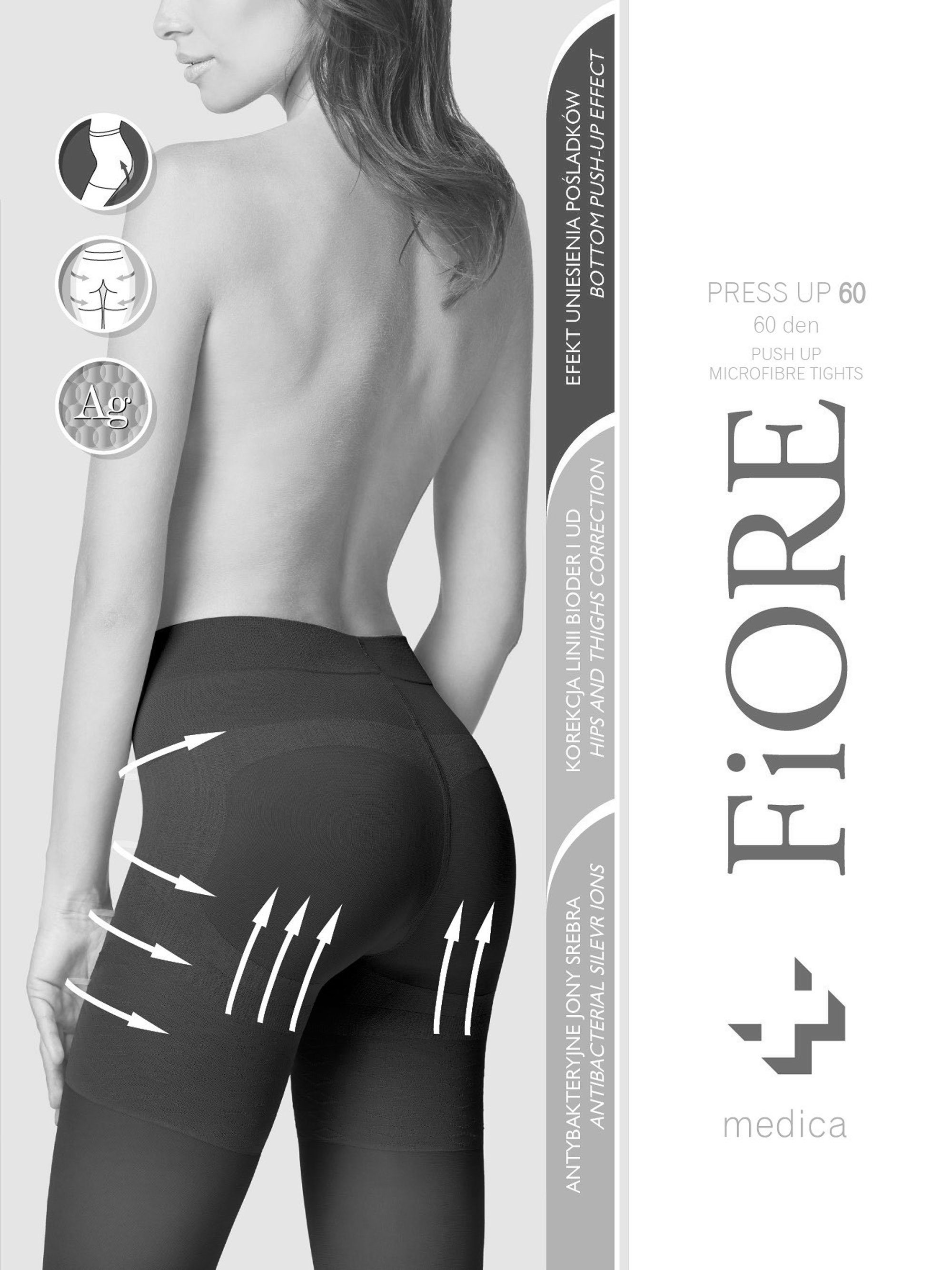 Fiore Stützstrumpfhose Bodycare (Packung 1 St. 1 Paar) Stützstrumpfhose 60DEN mit Shaping-Effekt – Bild 3 von 4