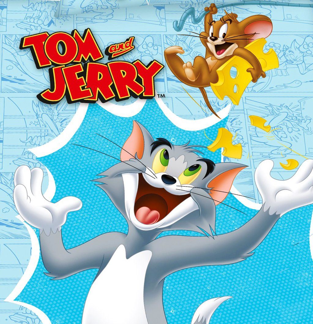 Herding Kinderbettwäsche Tom & Jerry 135x200cm Katz Maus, Renforcé, 2 teili günstig online kaufen