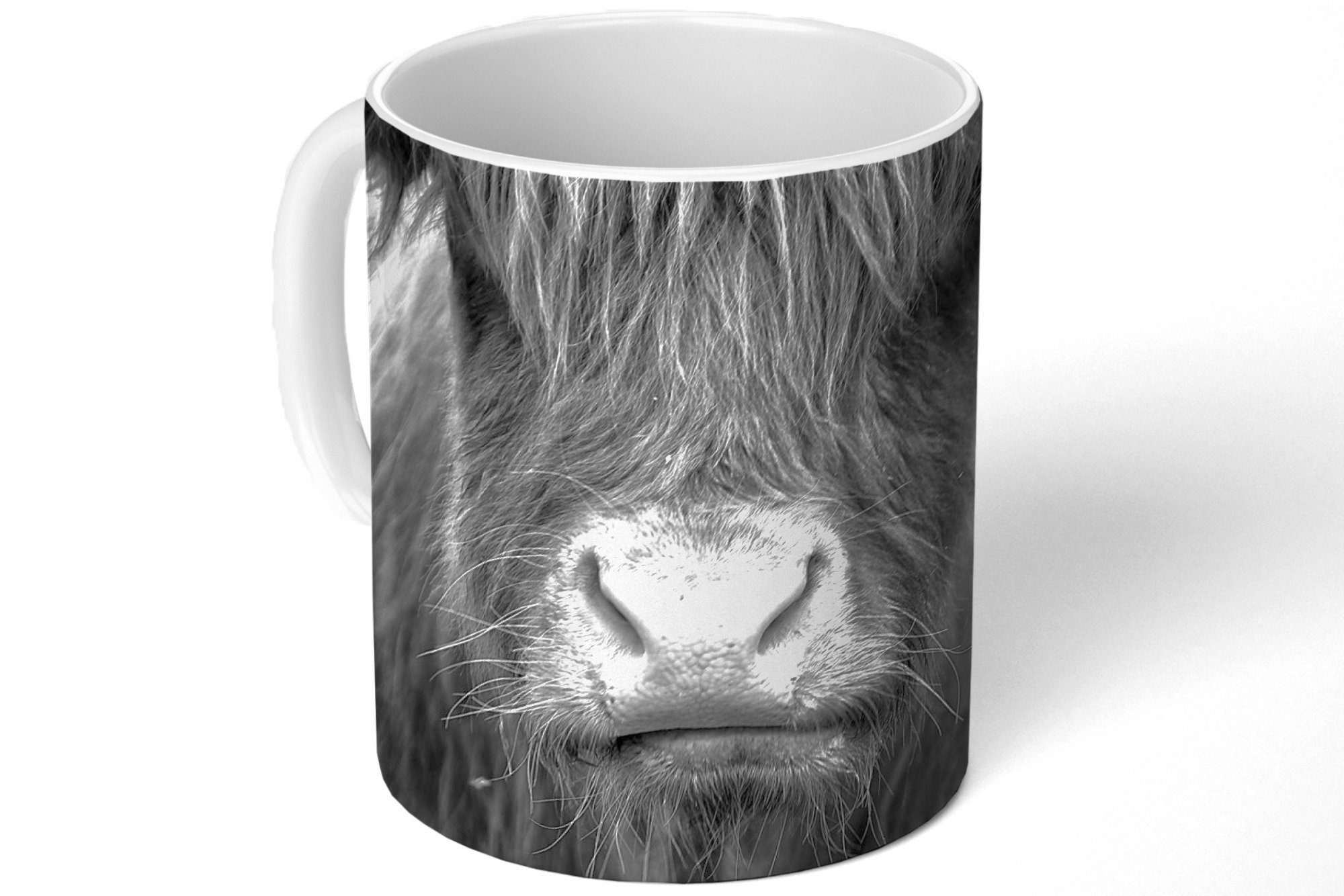 - Teetasse, Highlander Schottischer Tasse Becher, Haare Keramik, Kaffeetassen, Teetasse, Geschenk Tiere, - MuchoWow