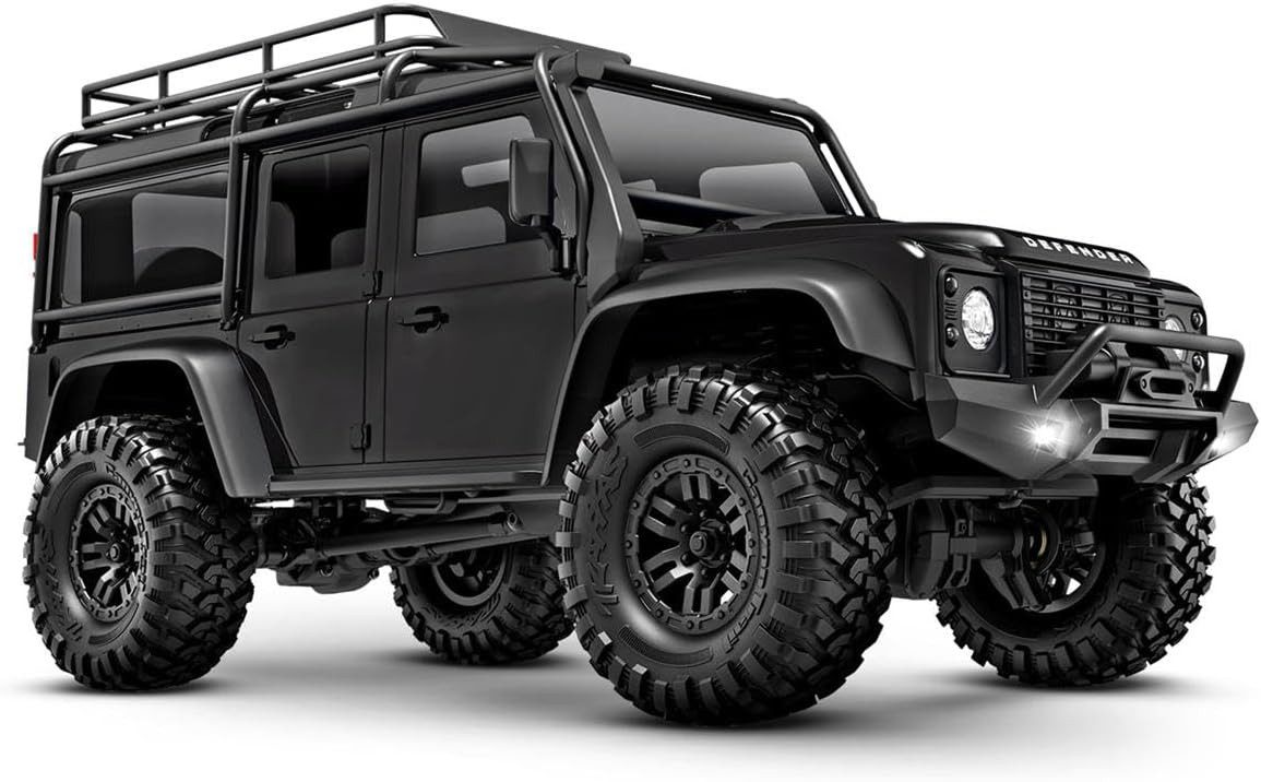 Traxxas Spielzeug-Auto Traxxas TRX-4M 1/18 Land Rover Defender Crawler Schwarz 4WD RTR