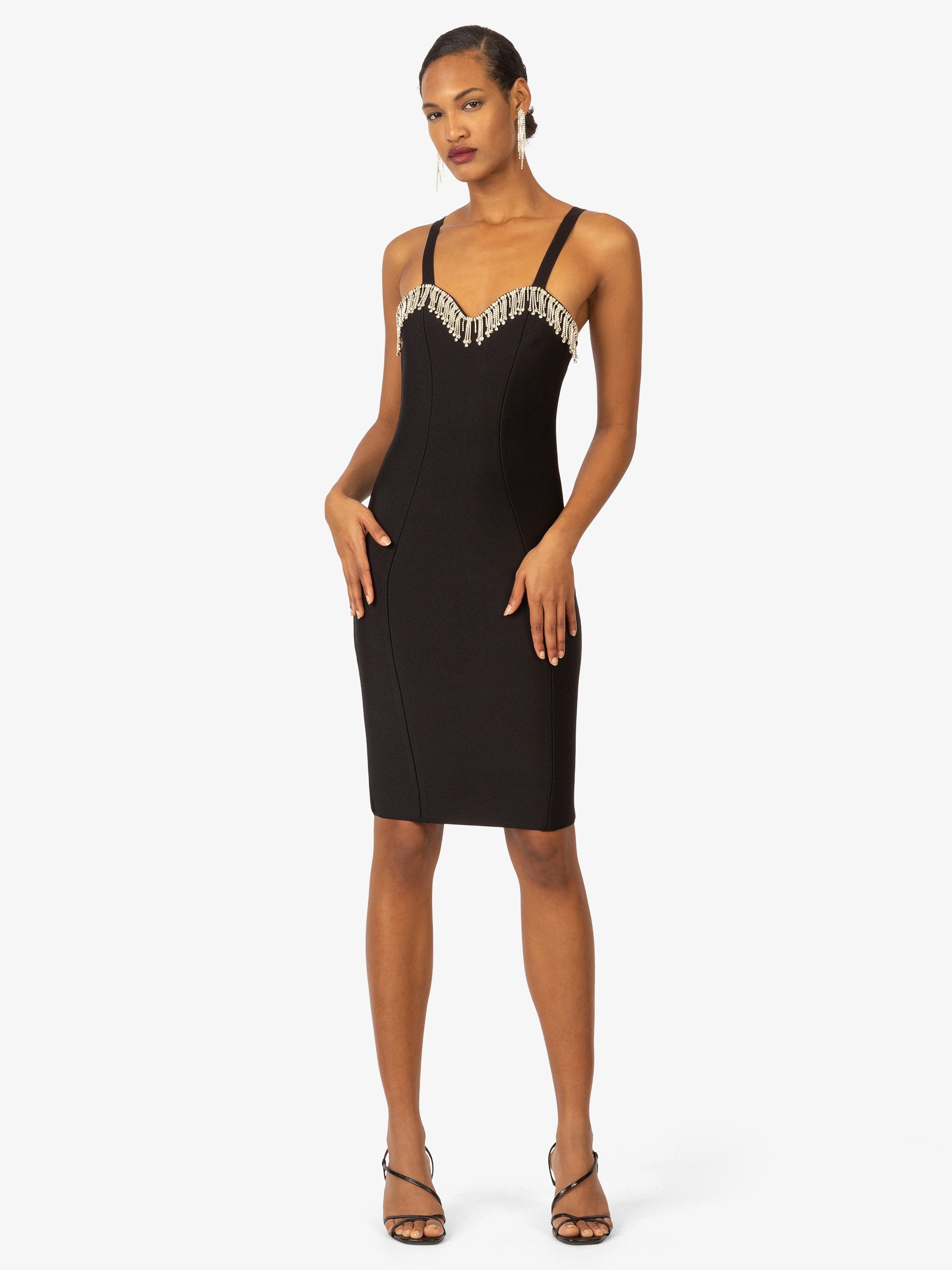 Kraimod Etuikleid mit Dekolleté-Verzierung vorne günstig online kaufen