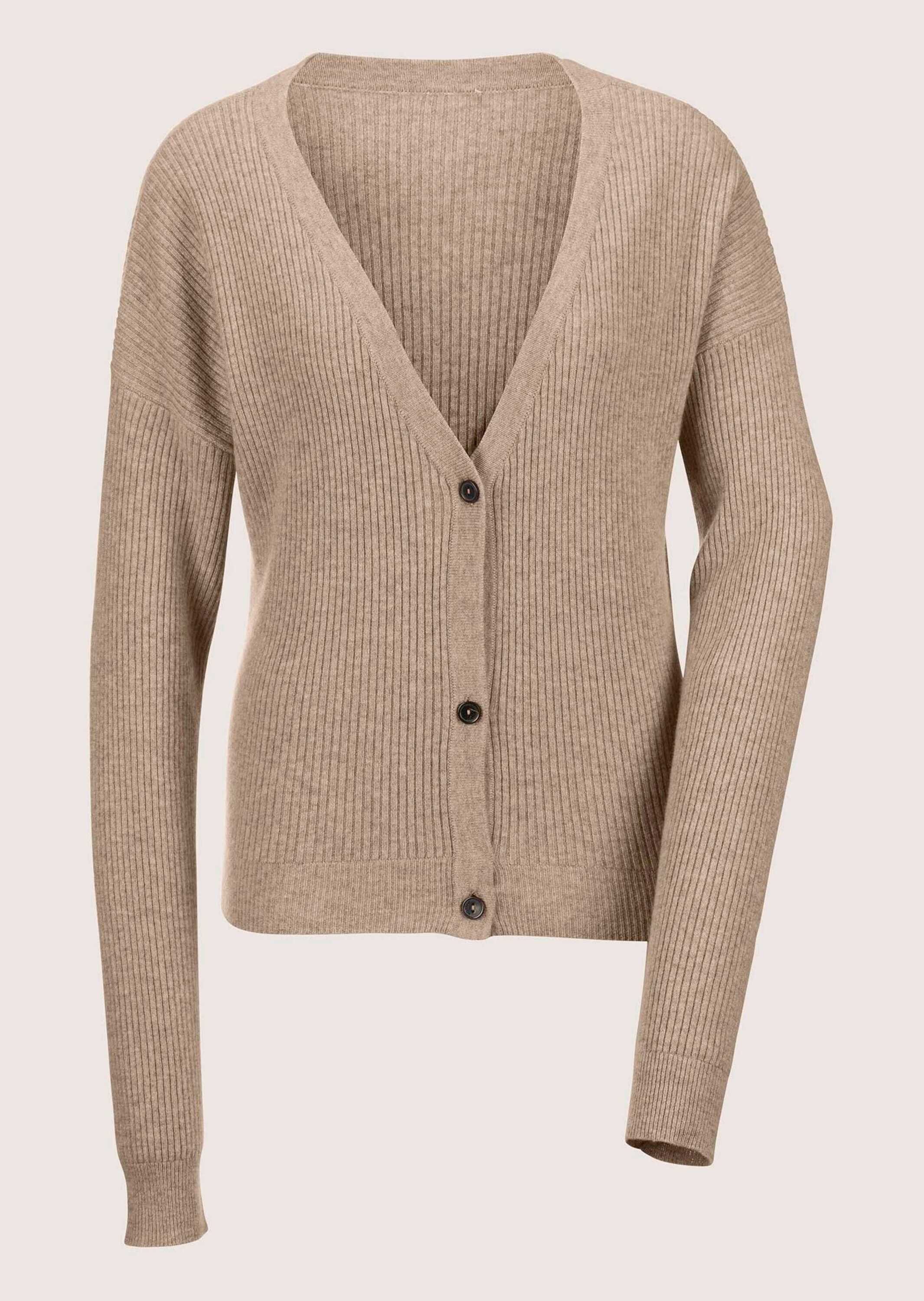 Strickjacke Strickjacke mit Kaschmir