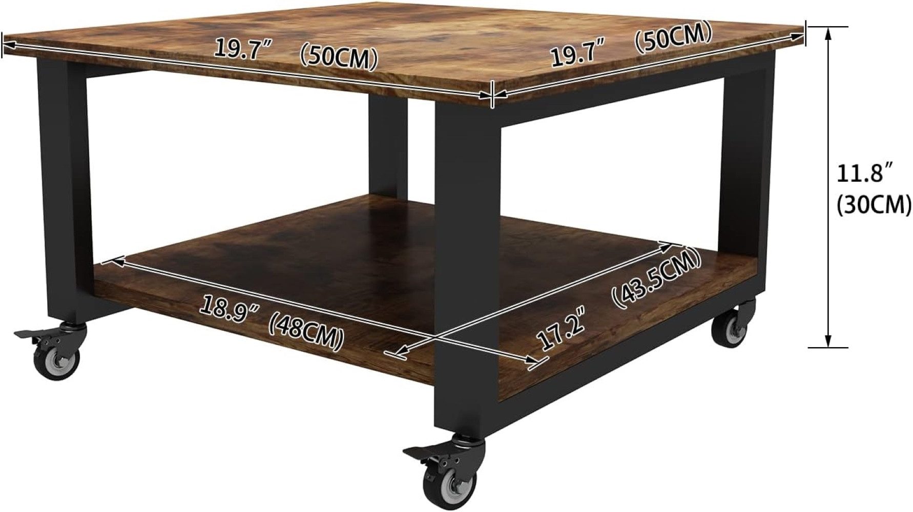 PUNCIA Druckertisch 2 Schichten Heim Büro mit Raddrucker Aufbewahrungshalte günstig online kaufen