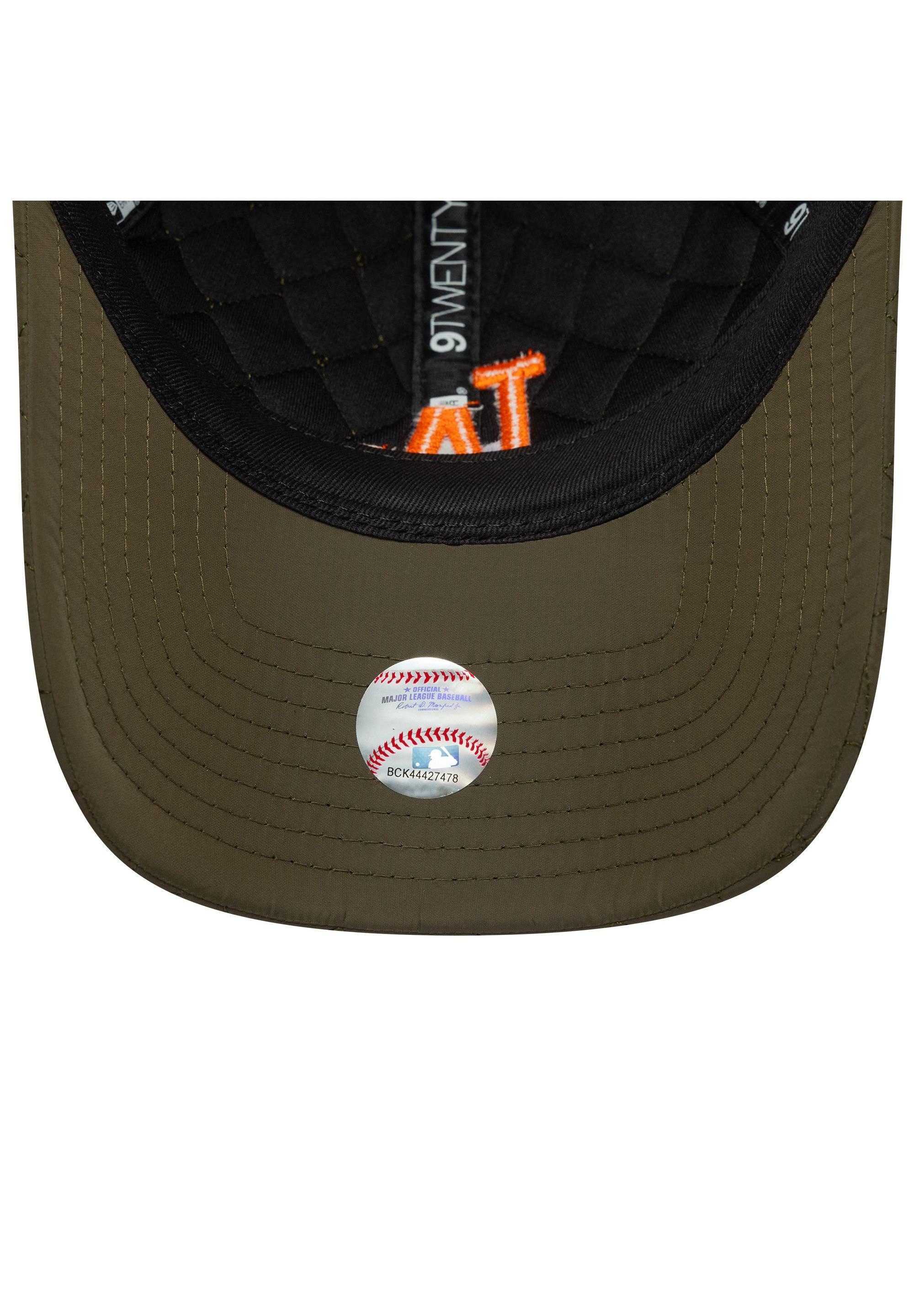 New Era Baseball Cap Los Angeles Dodgers New Era Quilted 9Twenty Cap olivgrün (1-St)