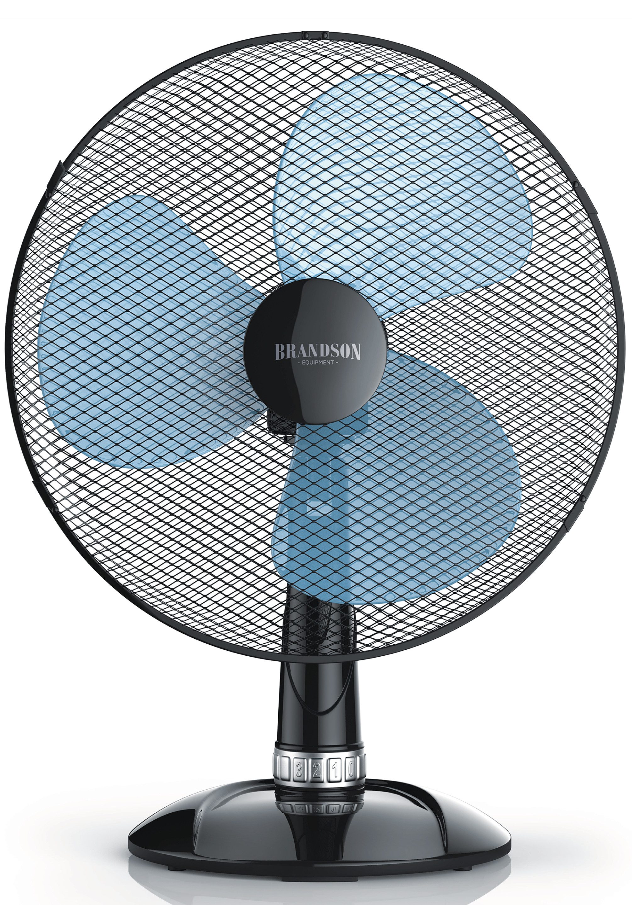 Brandson Tischventilator, 42 cm Durchmesser, Neigungswinkel ca. 30°, Oszillation ca. 85°, Ventilator 50W