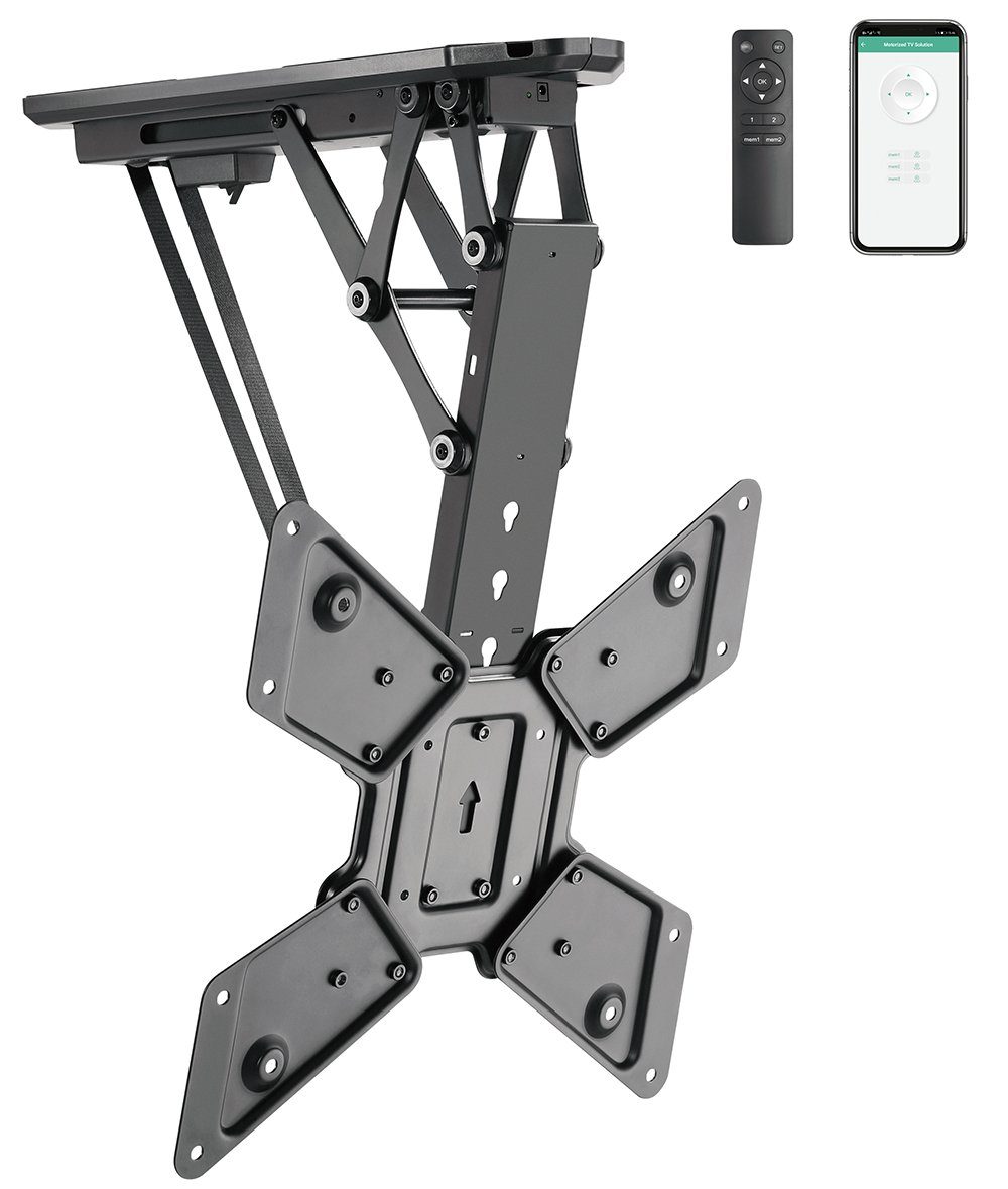 my wall TV-Deckenhalterung HL43ML, (bis 55 Zoll, Motorisierter & klappbarer Deckenhalter für Flachbildschirme)