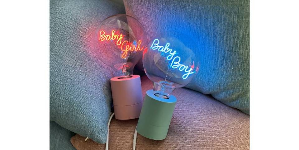 Fitz Art & Light GmbH & Co. KG LED-Leuchtmittel AMPOULE BABY BOY, Blau, Dimmbar
