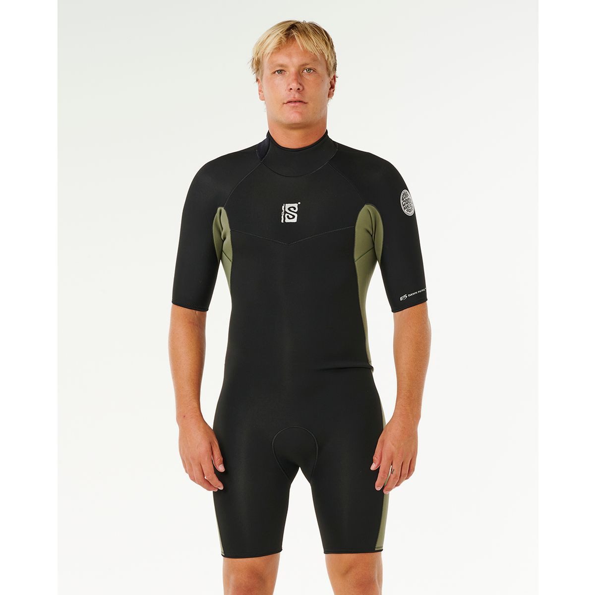 Rip Curl Badeshorts Dawn Patrol BZ Spring 22 Nachhaltiger Herren-Shorty mit 2mm Neopren und Rückenreißverschluss