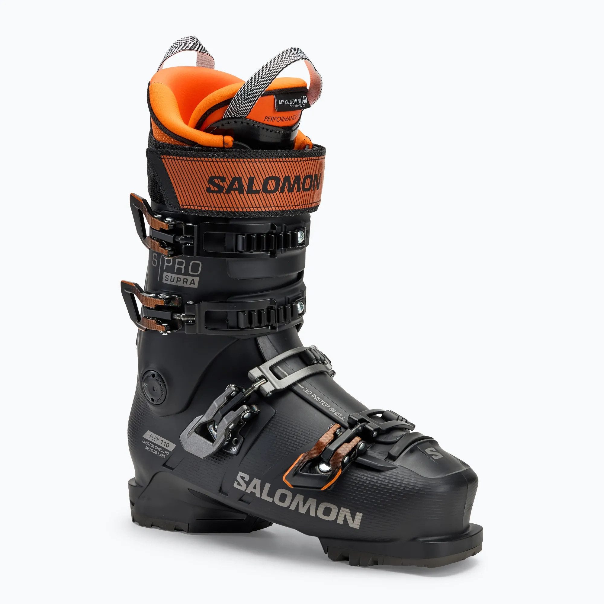 Salomon ALP. BOOTS S/PRO SUPRA 110 GW Bk/Dr G M BLACK/DARK GREY MET./ORANGE TI Skischuh