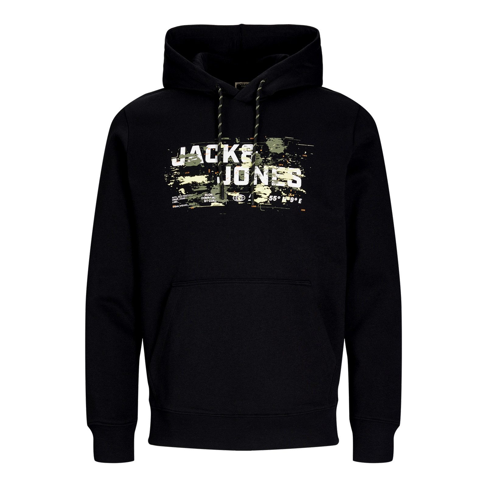 Jack & Jones Hoodie JCOOUTDOOR Logo Sweat Hood SN mit großem Print auf der günstig online kaufen