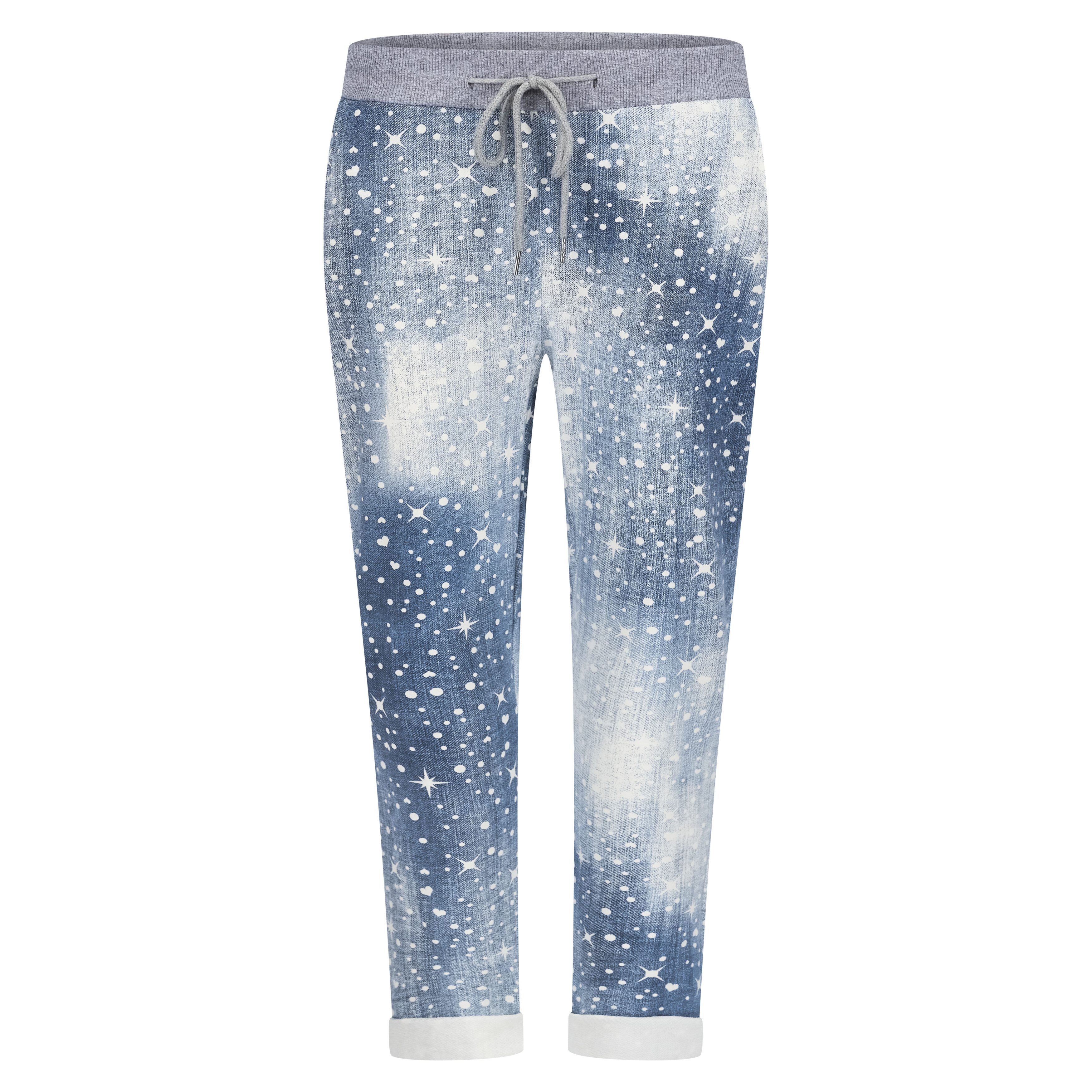 Mississhop Chinohose Damen Hose Blumen Jogginghose günstig online kaufen