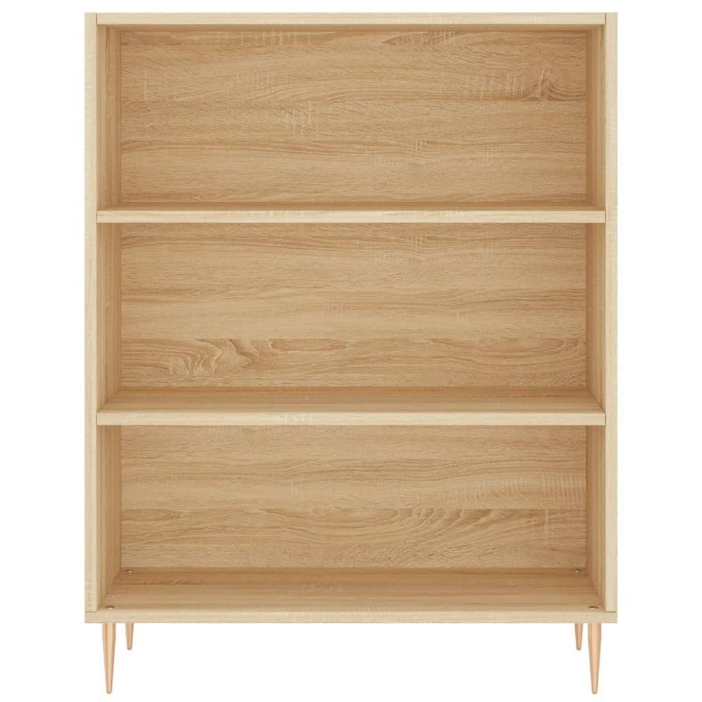 furnicato Bücherregal Sonoma-Eiche 69,5x32,5x90 Holzwerkstoff cm
