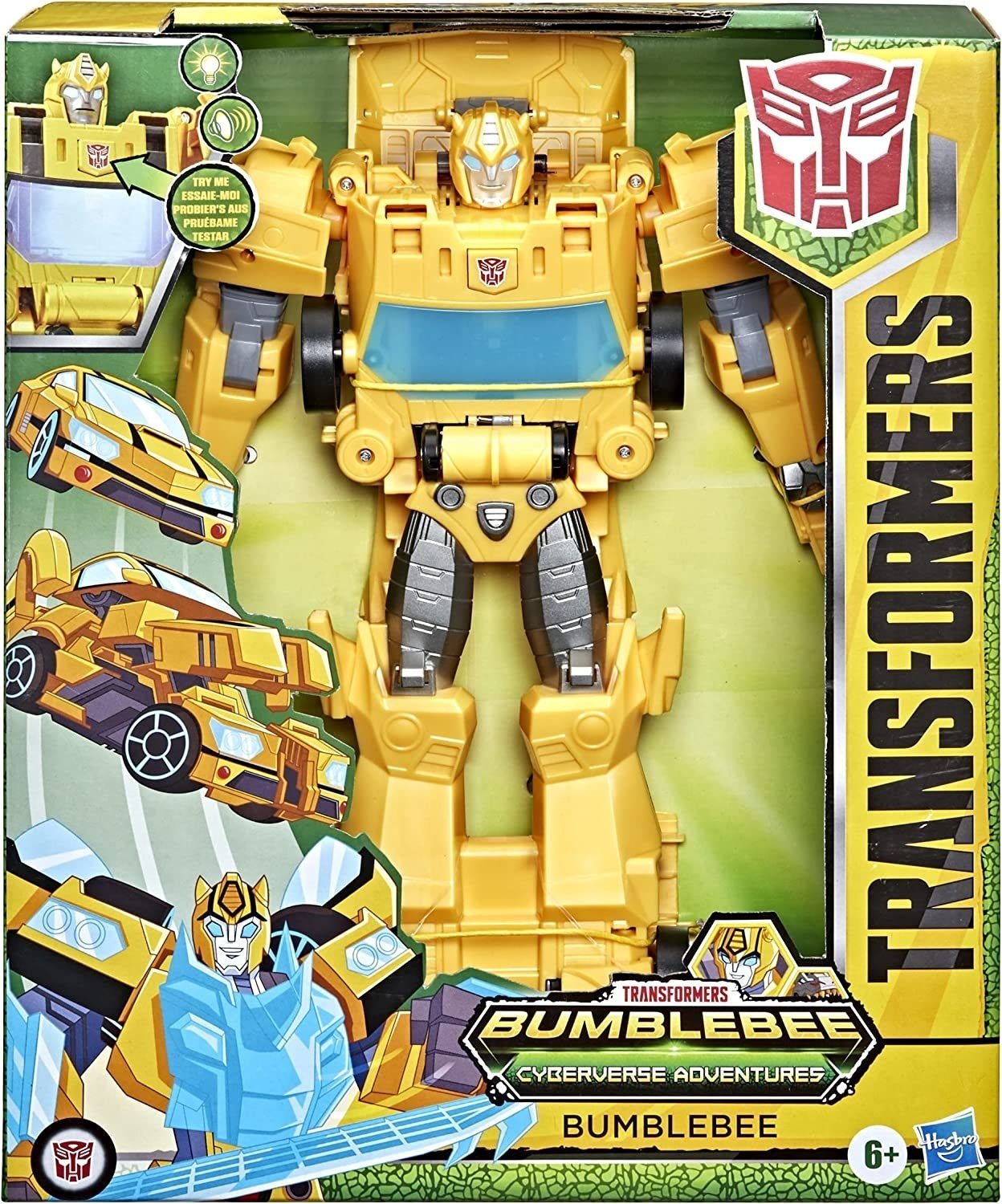 Hasbro Actionfigur Transformers Cyberverse Adventures Roll N’ Change Bumblebee Auto«, mit Licht- und Soundeffekten