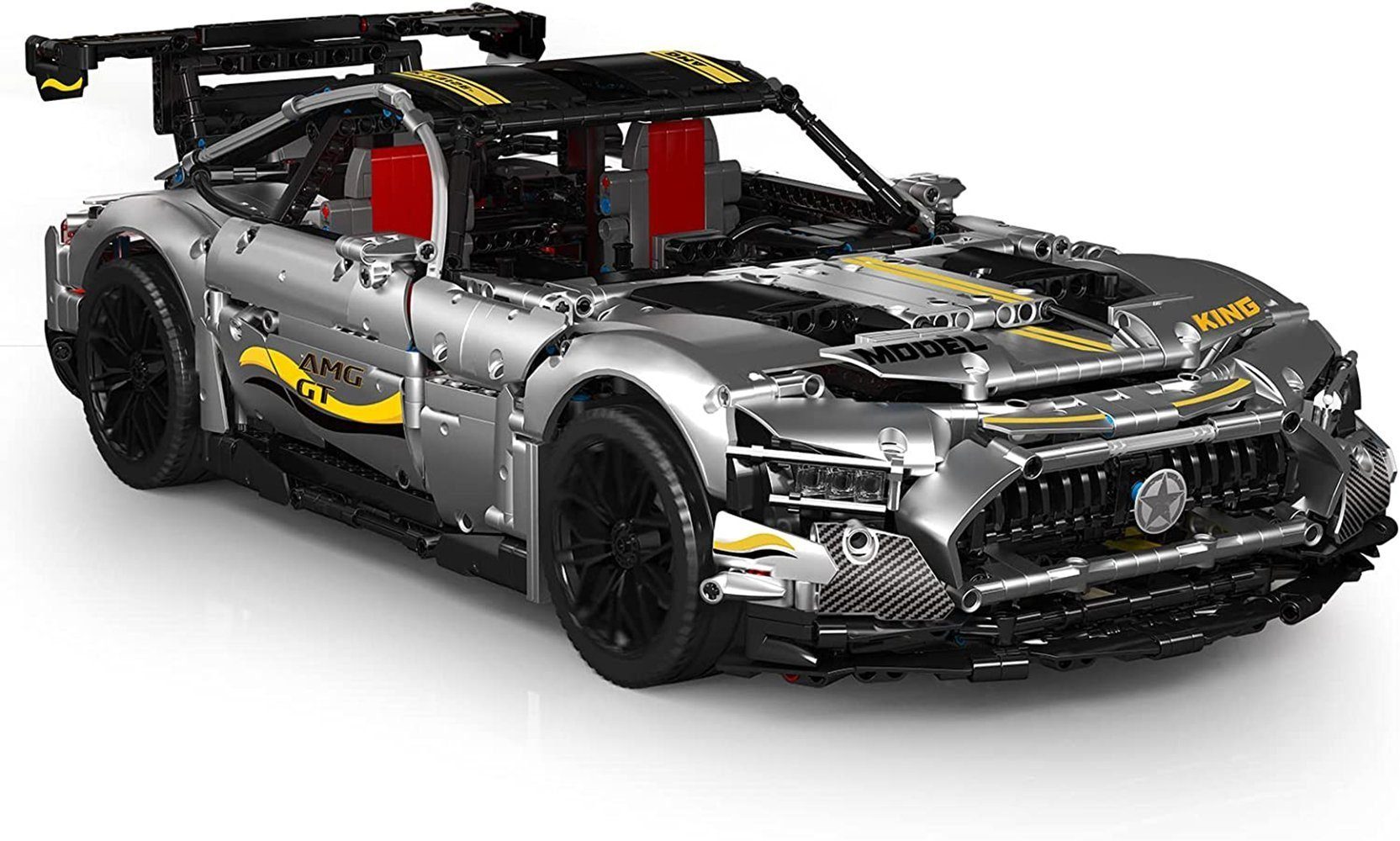Mould King 13126 AMG GT Quicksilver Sportwagen Konstruktionsspielsteine, (2872 St) – Bild 3 von 5