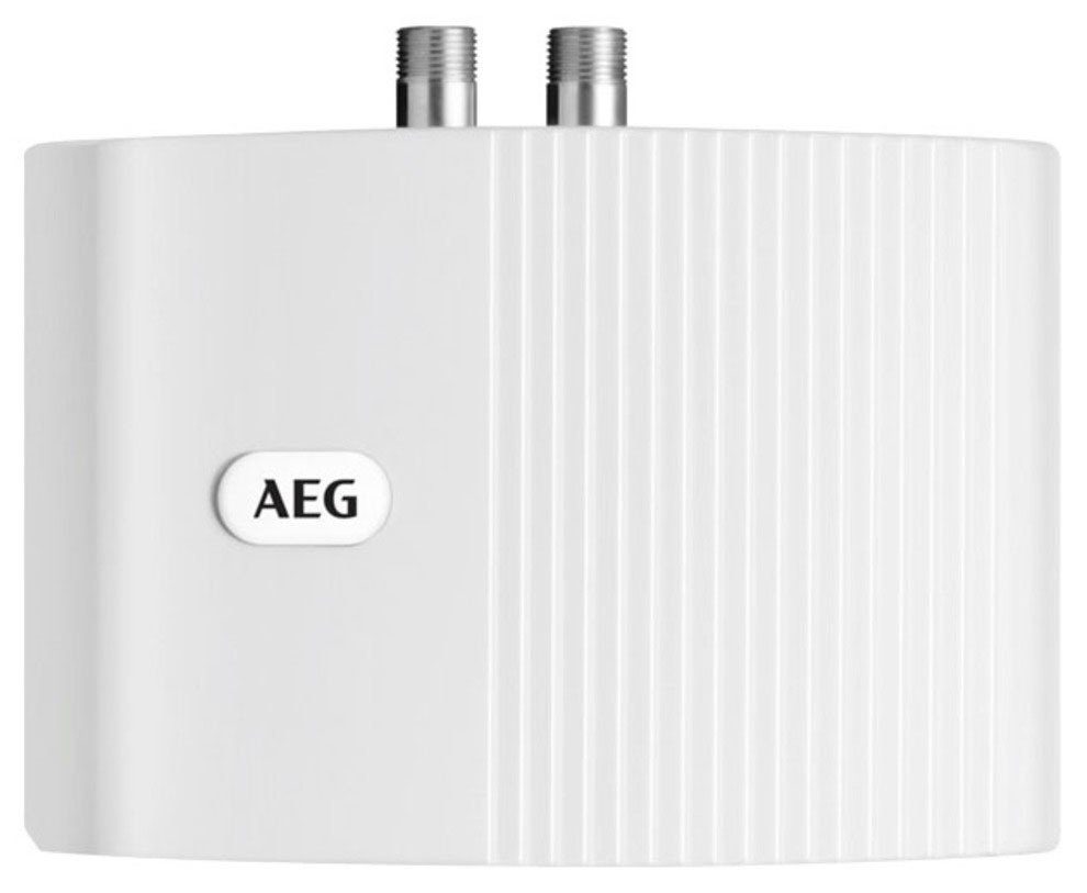 AEG-Haustechnik Klein-Durchlauferhitzer MTH 350 f. Handwaschbecken, 3,5 kW, m. Stecker, hydraulisch, Hydraulisch, untertisch, mit Armatur, steckerfertig