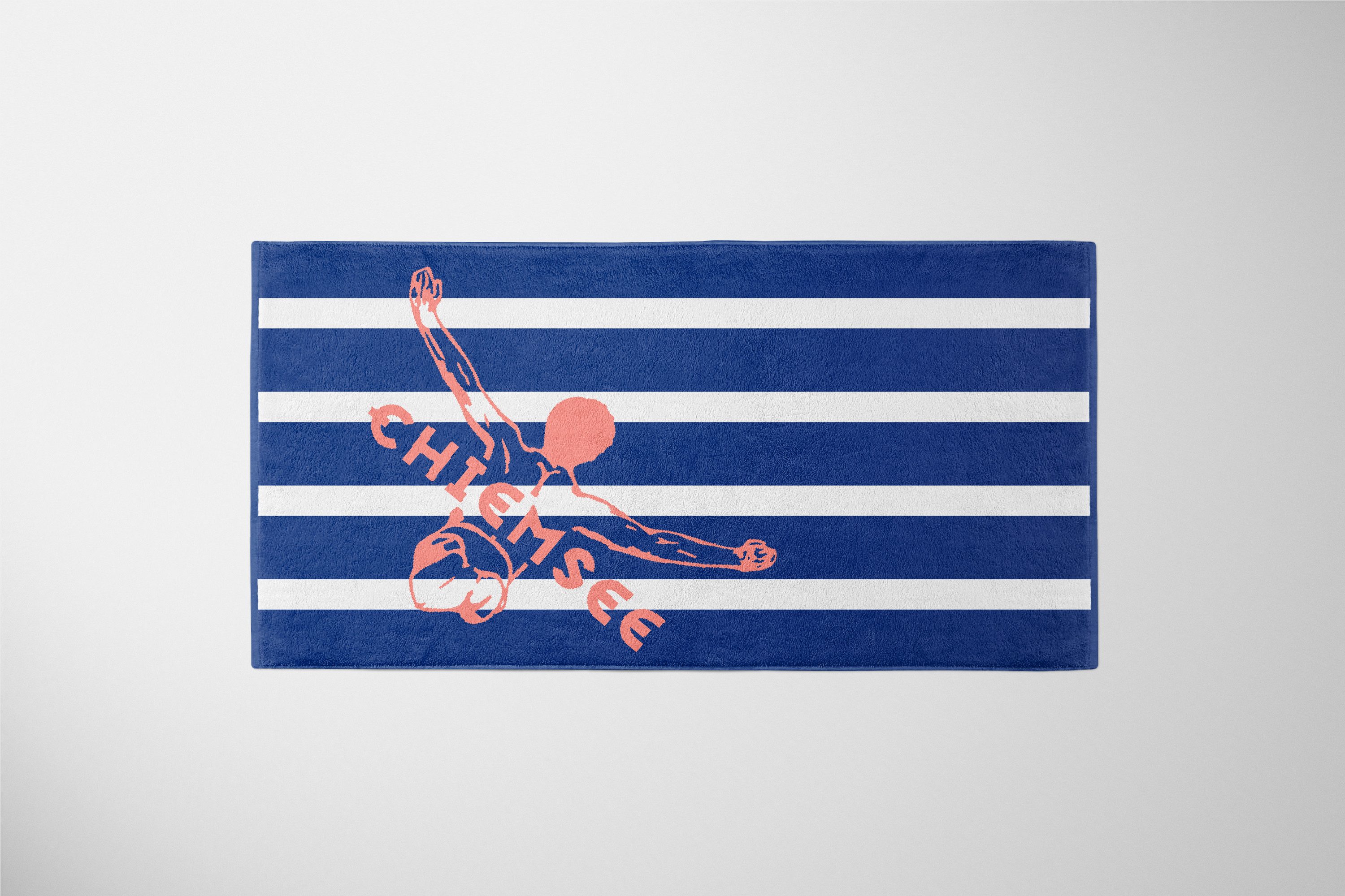 Chiemsee Strandtuch, Badetuch, Sporttuch, Strandlaken 90 x 180 cm, 100% Baumwolle, gewebte Qualität