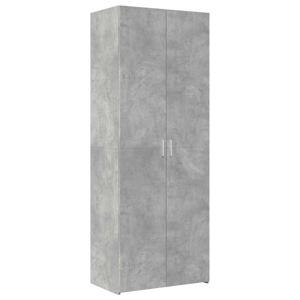 vidaXL Highboard Highboard Betongrau 70x42,5x185 cm Holzwerkstoff (1 St)