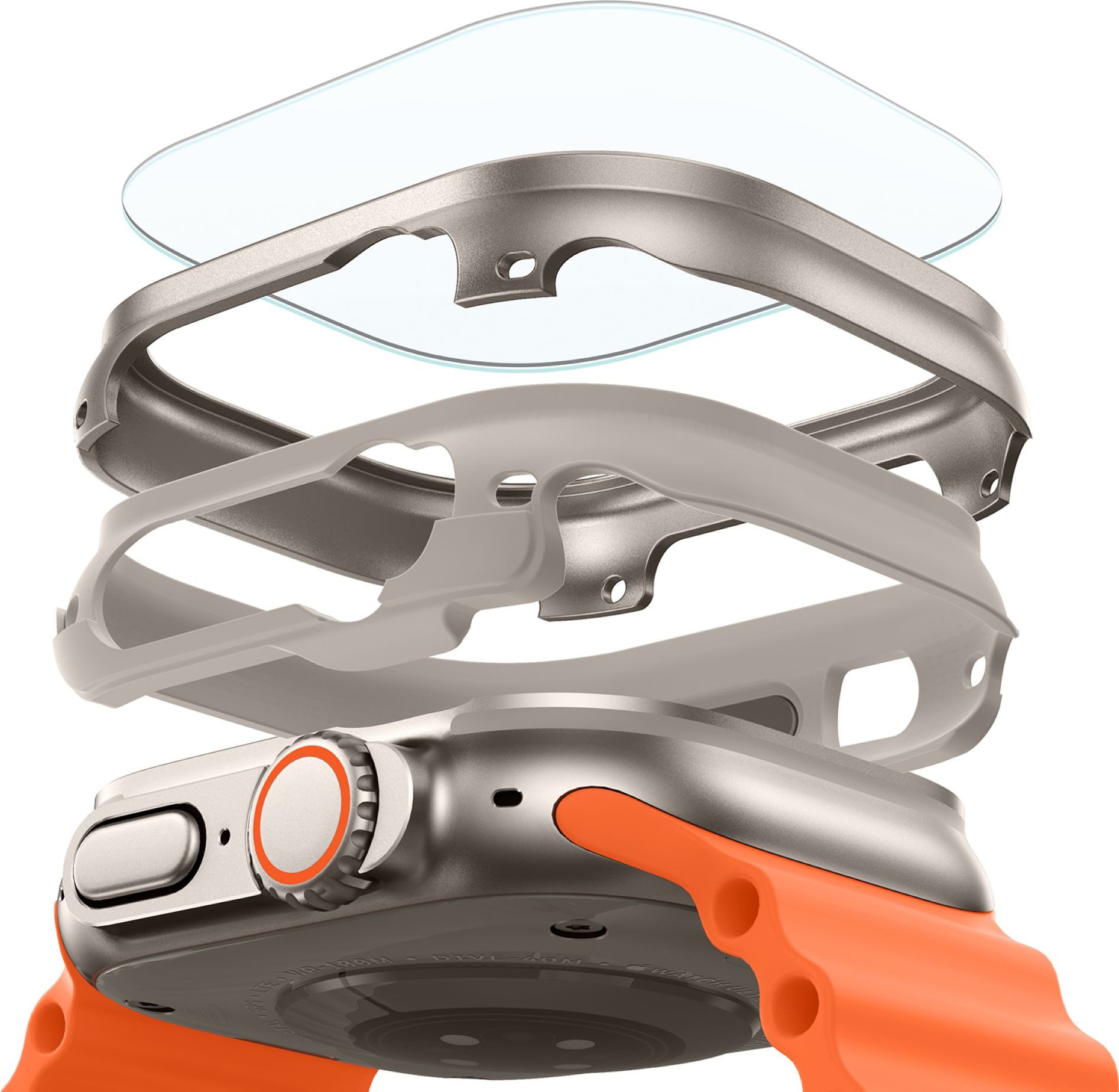 ESR Displayschutzglas Set aus Case + Armorite Displayschutz für Apple Watch Ultra 3