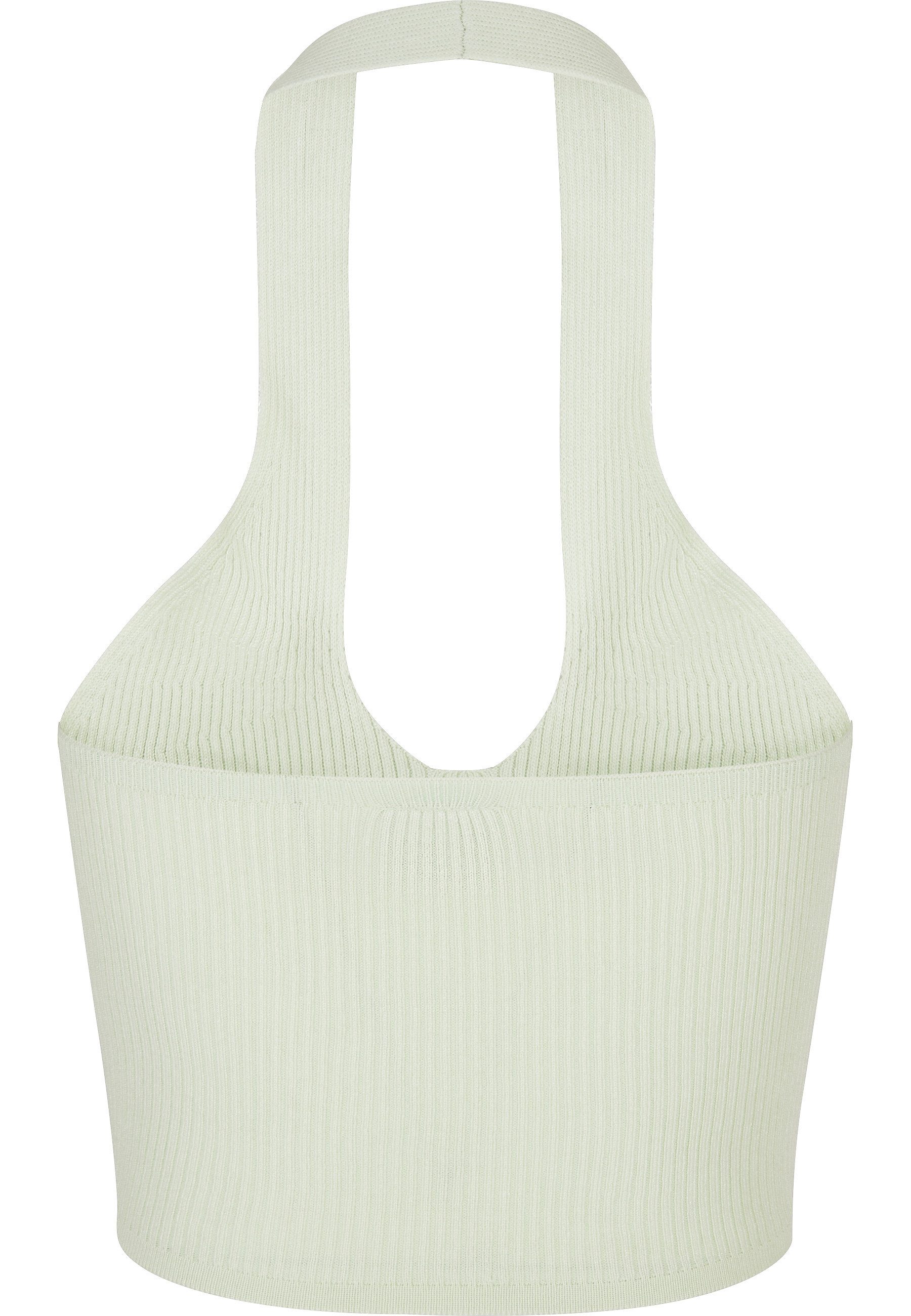 URBAN CLASSICS Muskelshirt Urban Classics Damen Ladies Rib Knit Crossed Neckholder Top (1-tlg)