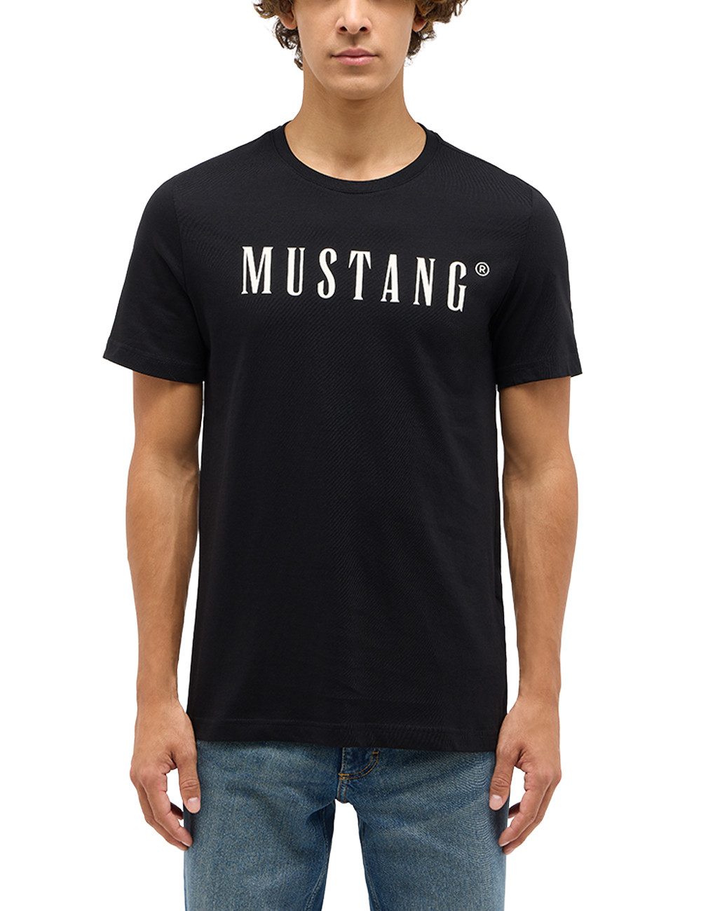 MUSTANG T-Shirt Austin mit Logo Print